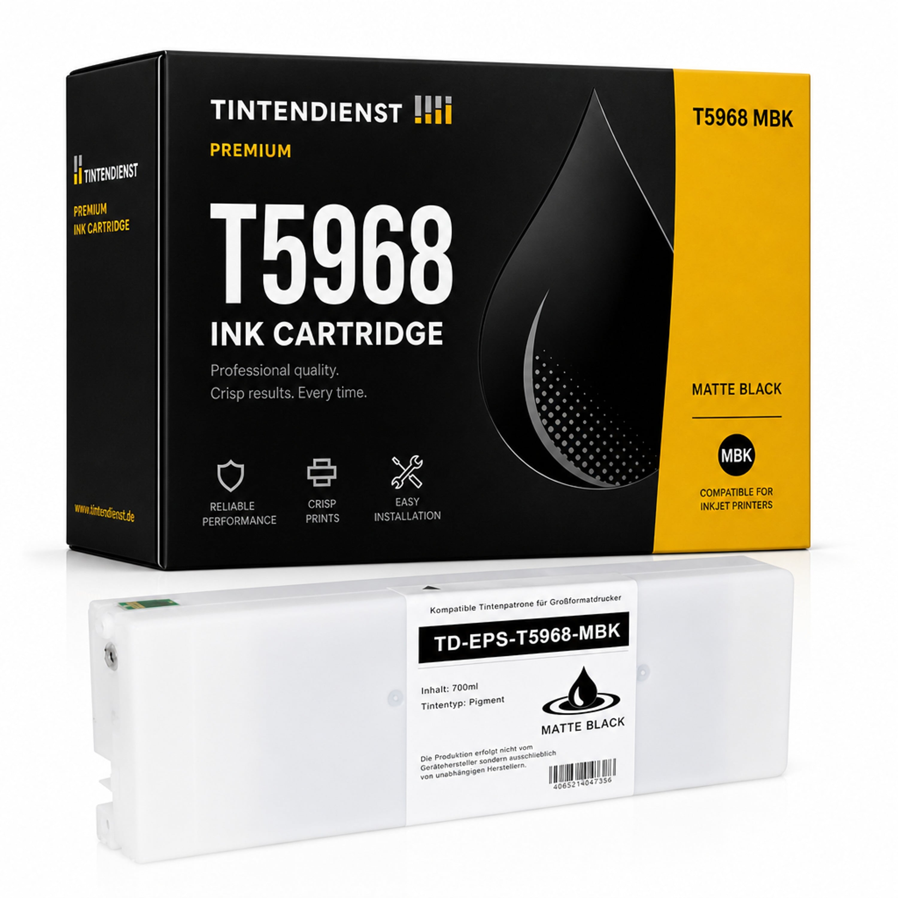 Druckerpatrone kompatibel zu Epson T5968, matt schwarz