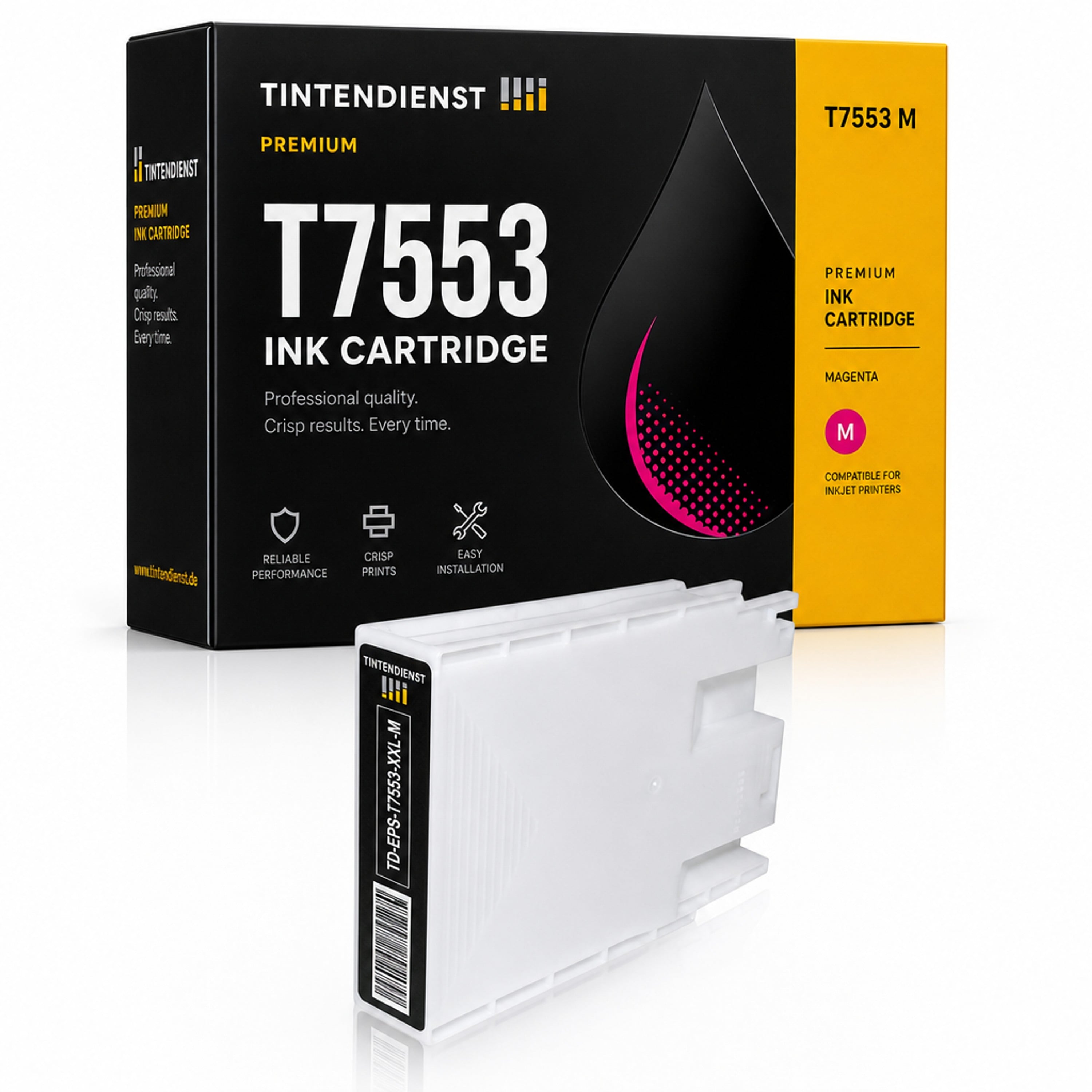 Druckerpatrone kompatibel zu Epson T7553, magenta