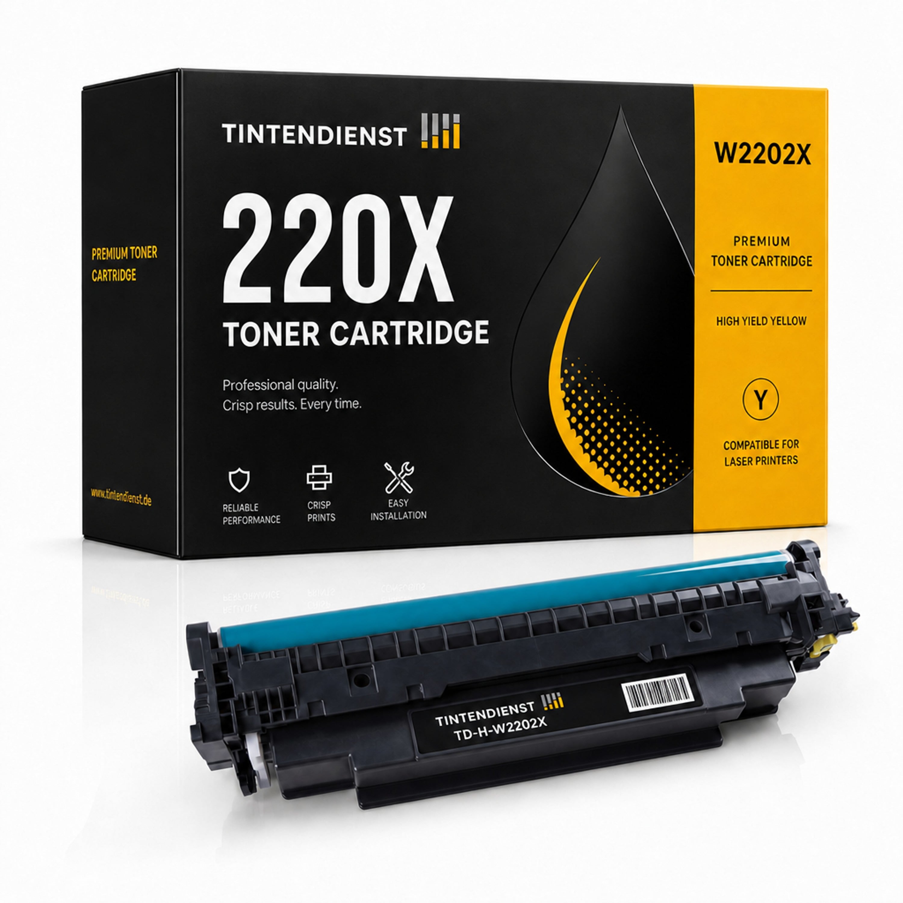 Toner kompatibel zu HP 220X, gelb