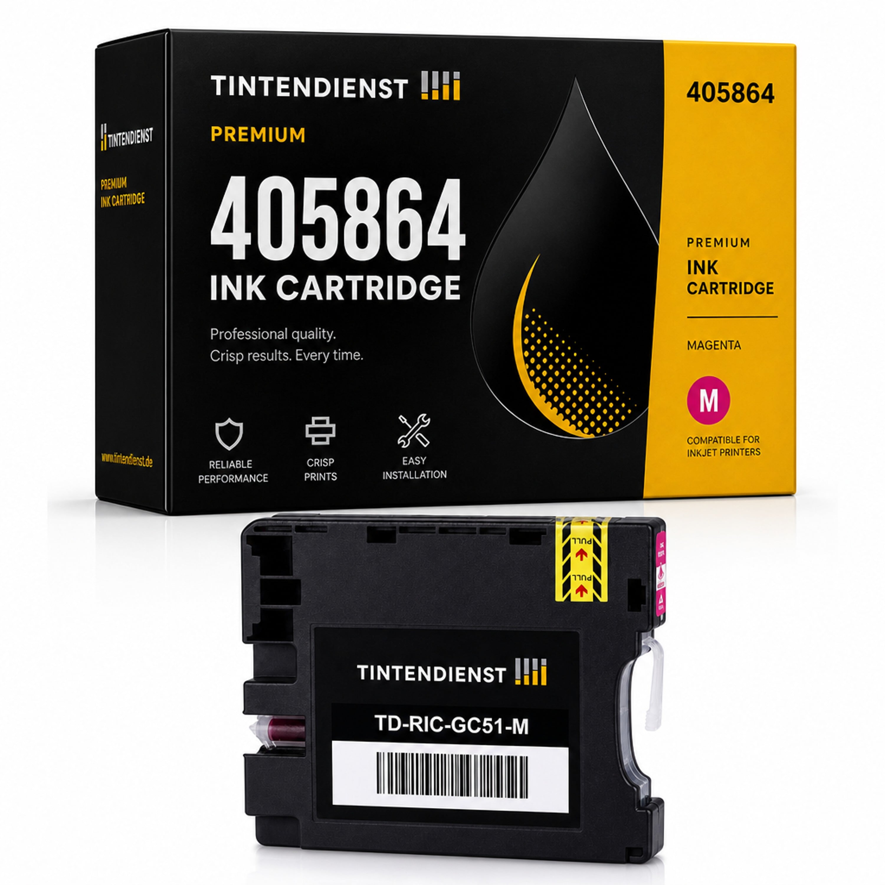 Druckerpatrone kompatibel zu Ricoh 405864, magenta
