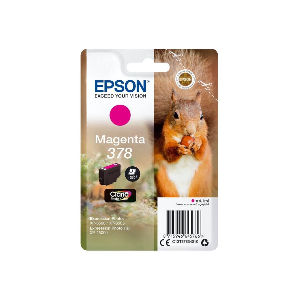 Original Epson Tintenpatrone C13T37834010 / 378 Magenta