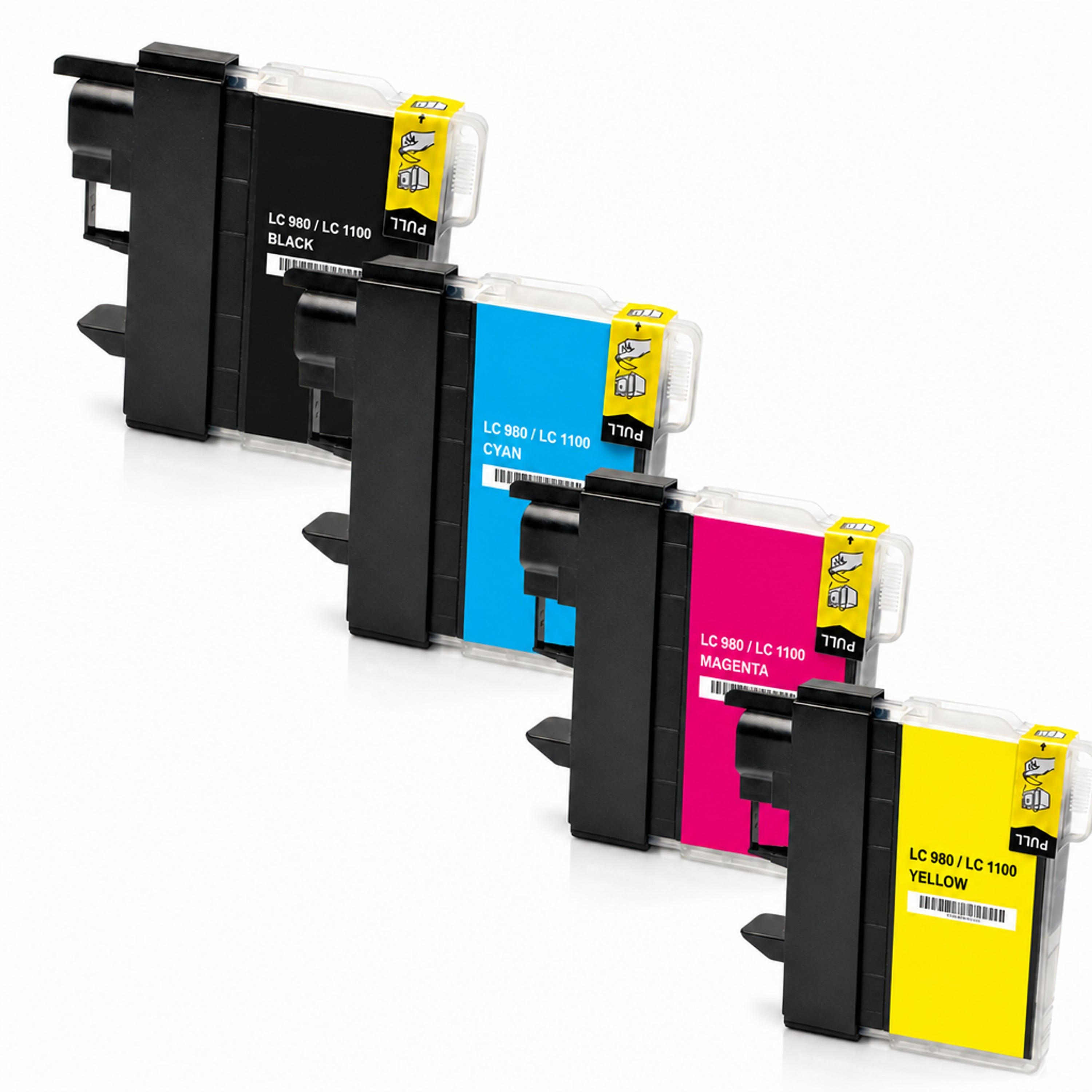 Multipack - Druckerpatrone ersetzt Brother LC-1100, 4 Patronen