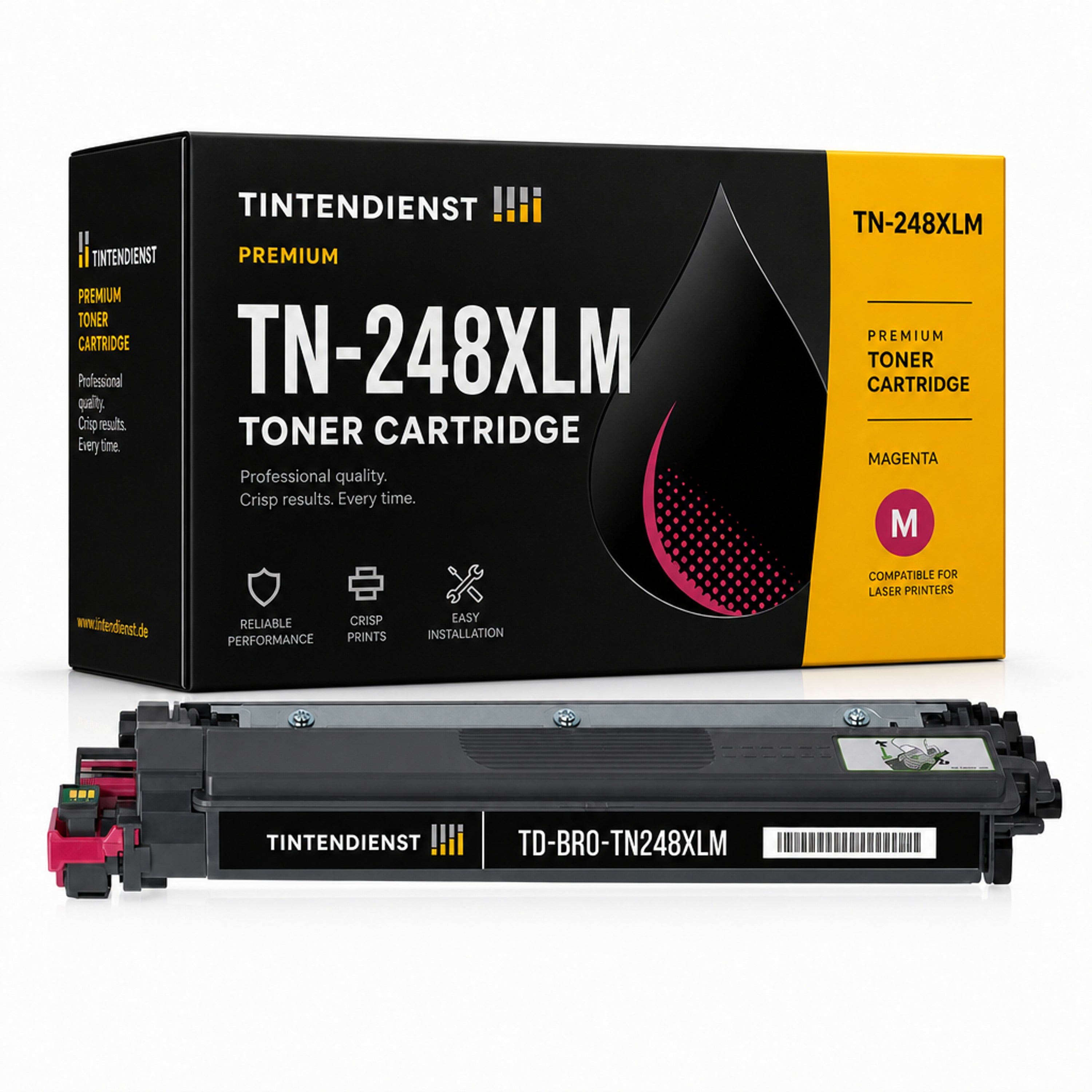 Toner kompatibel zu Brother TN-248XLM, magenta