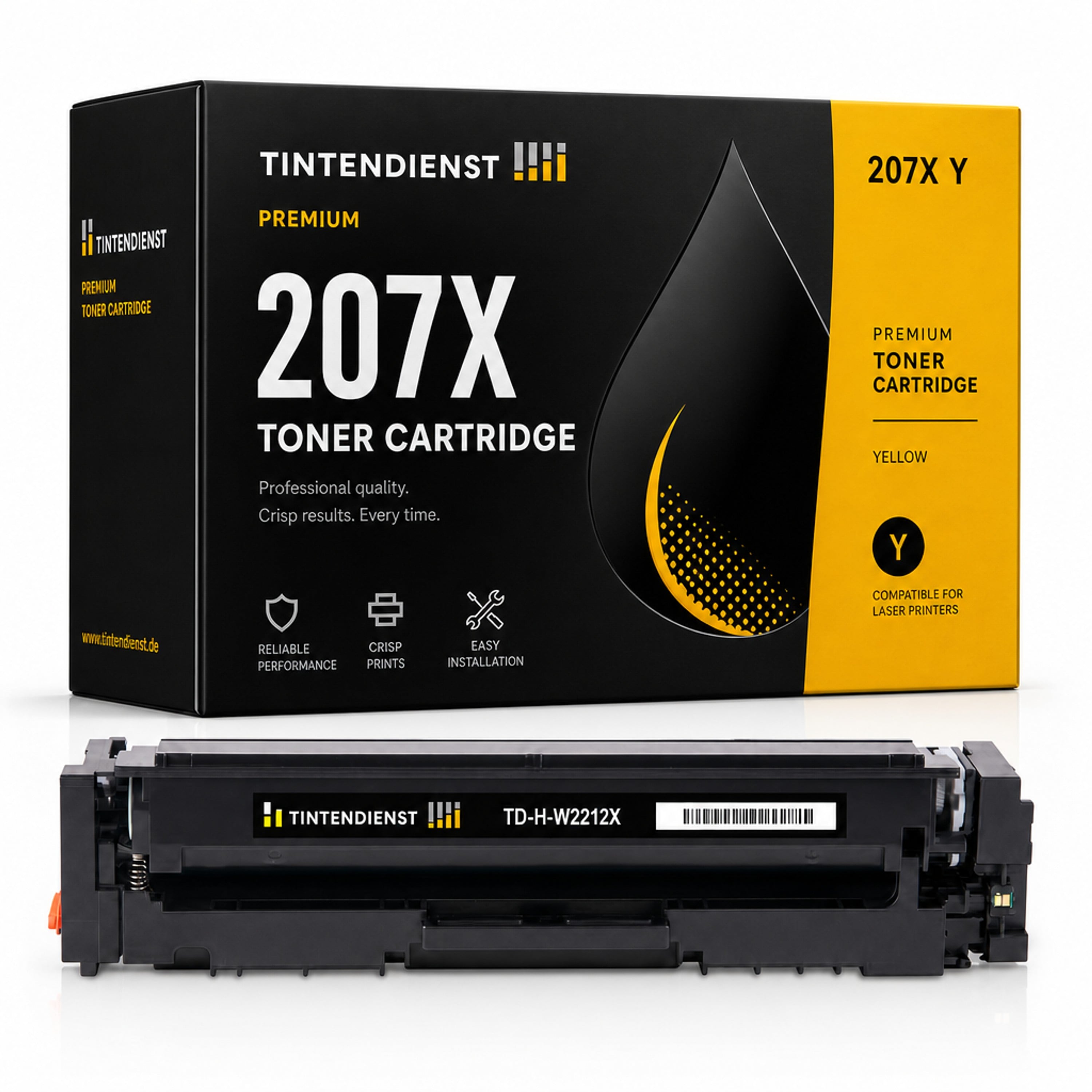 Toner kompatibel zu HP 207X, gelb