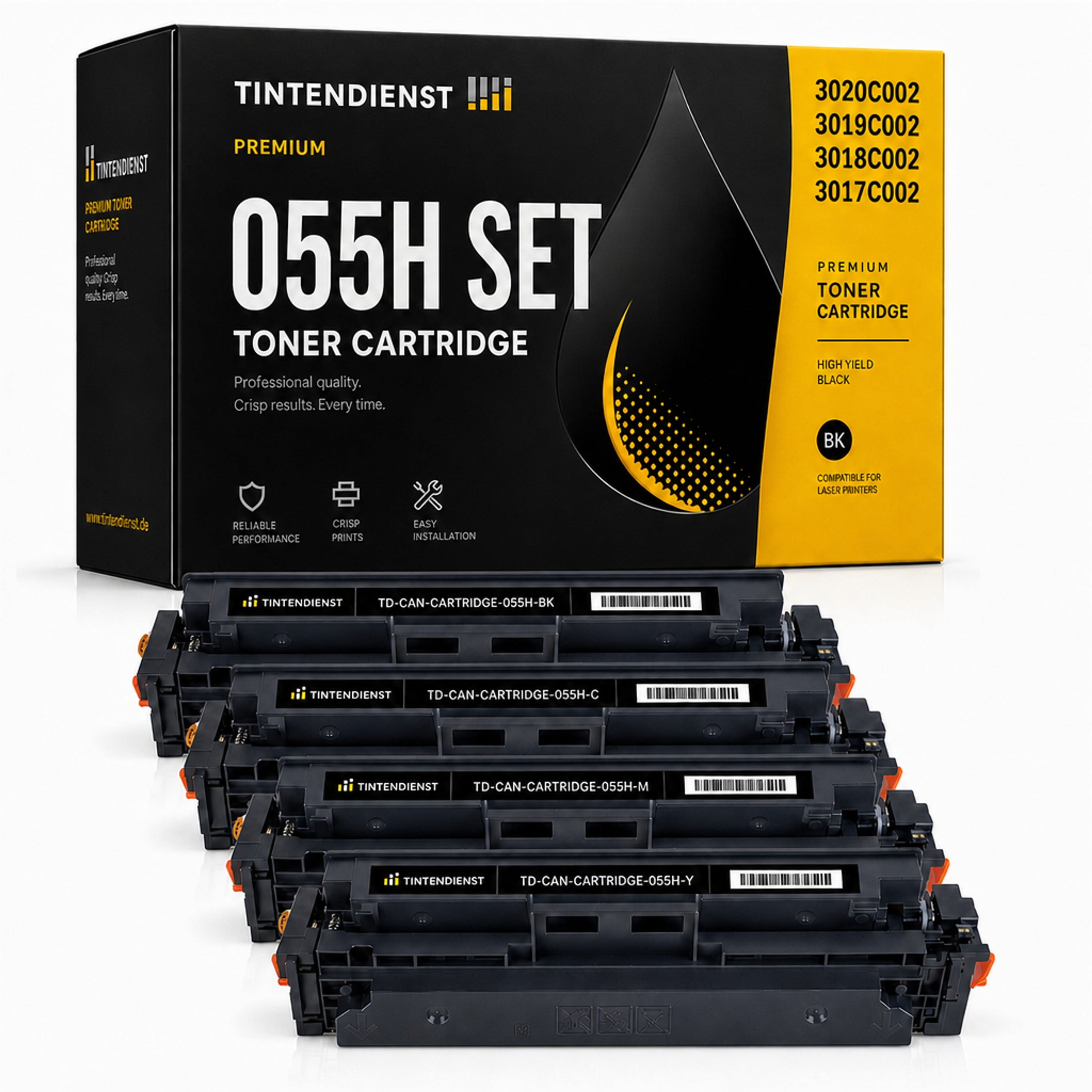 Set kompatibel zu Canon 3020C002, 4 Toner