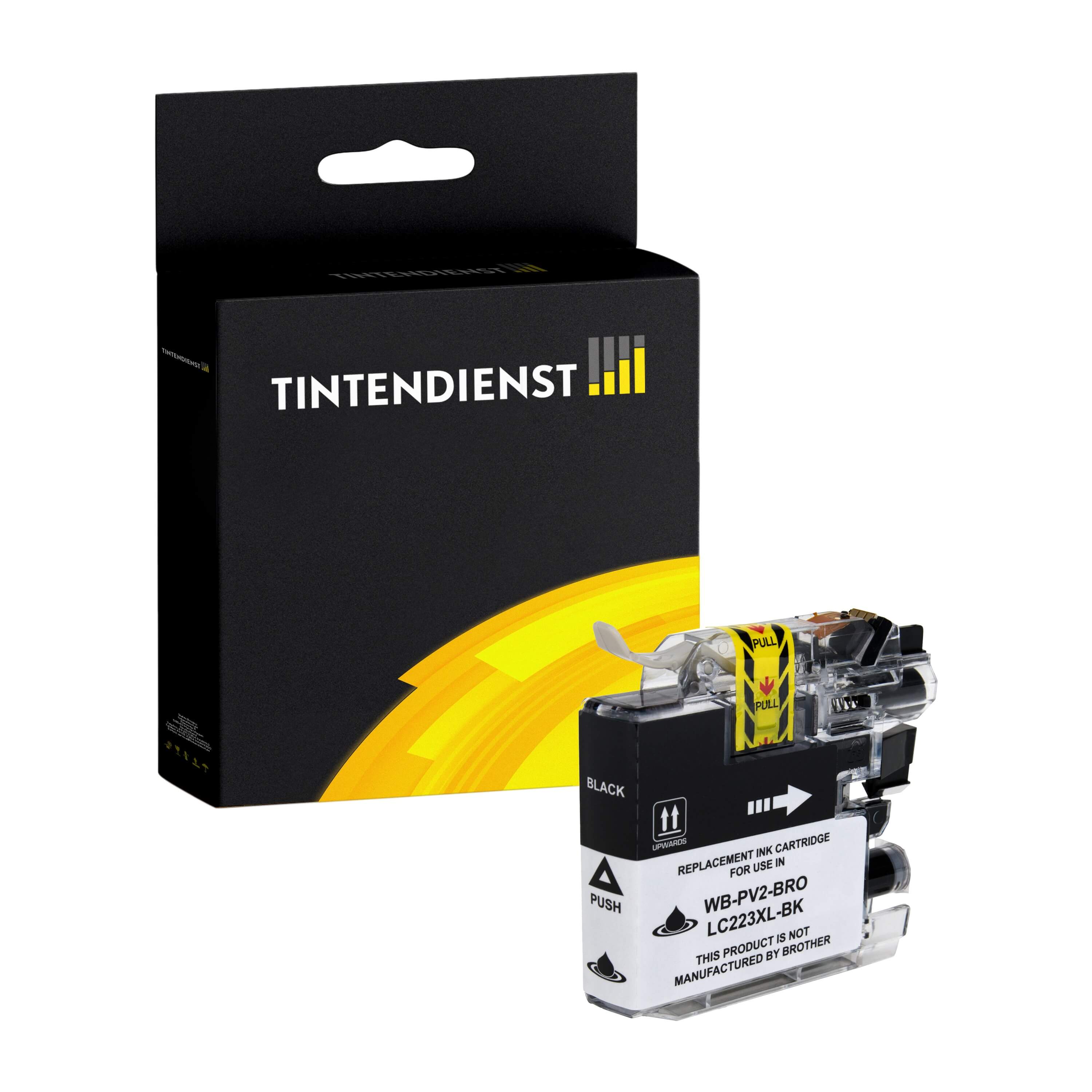 Tintendienst kompatibel für Brother Tintenpatrone LC-223BK Schwarz [XL Füllmenge]
