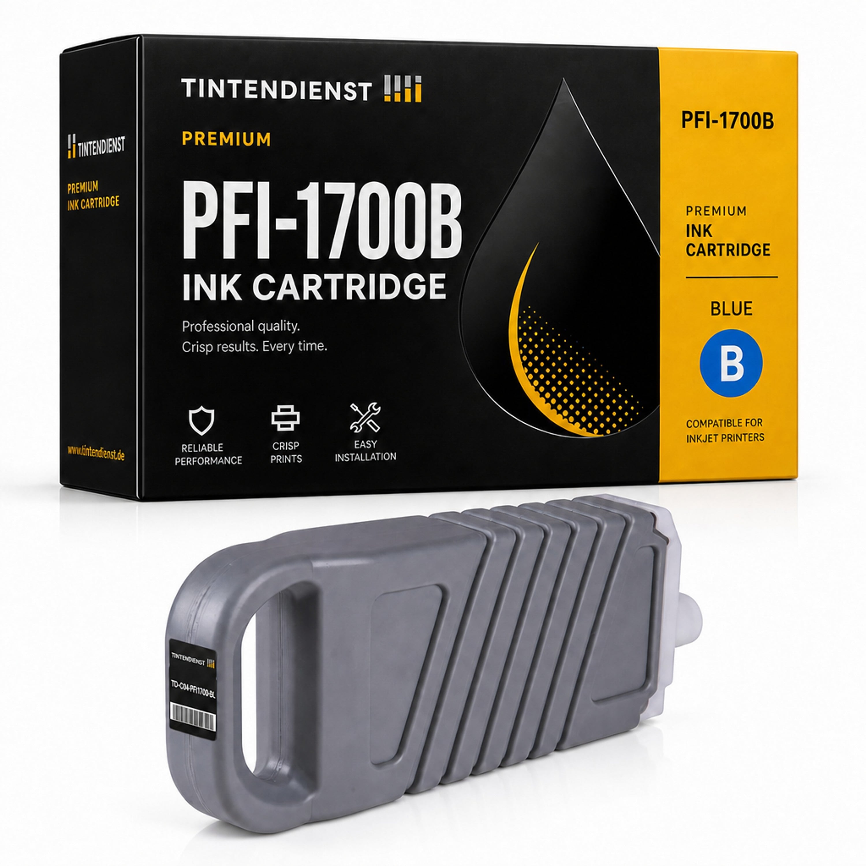 Druckerpatrone kompatibel zu Canon PFI-1700B, blau