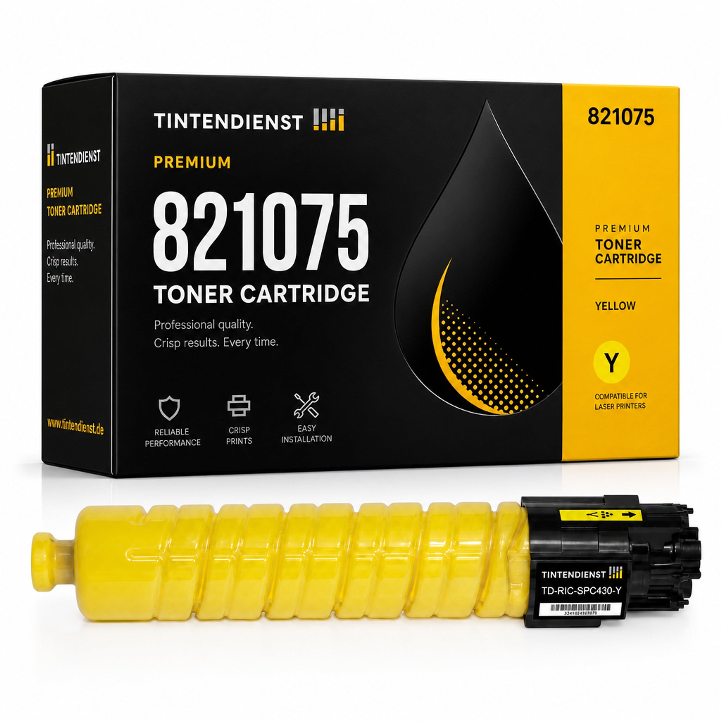 Toner kompatibel zu Ricoh 821075, gelb