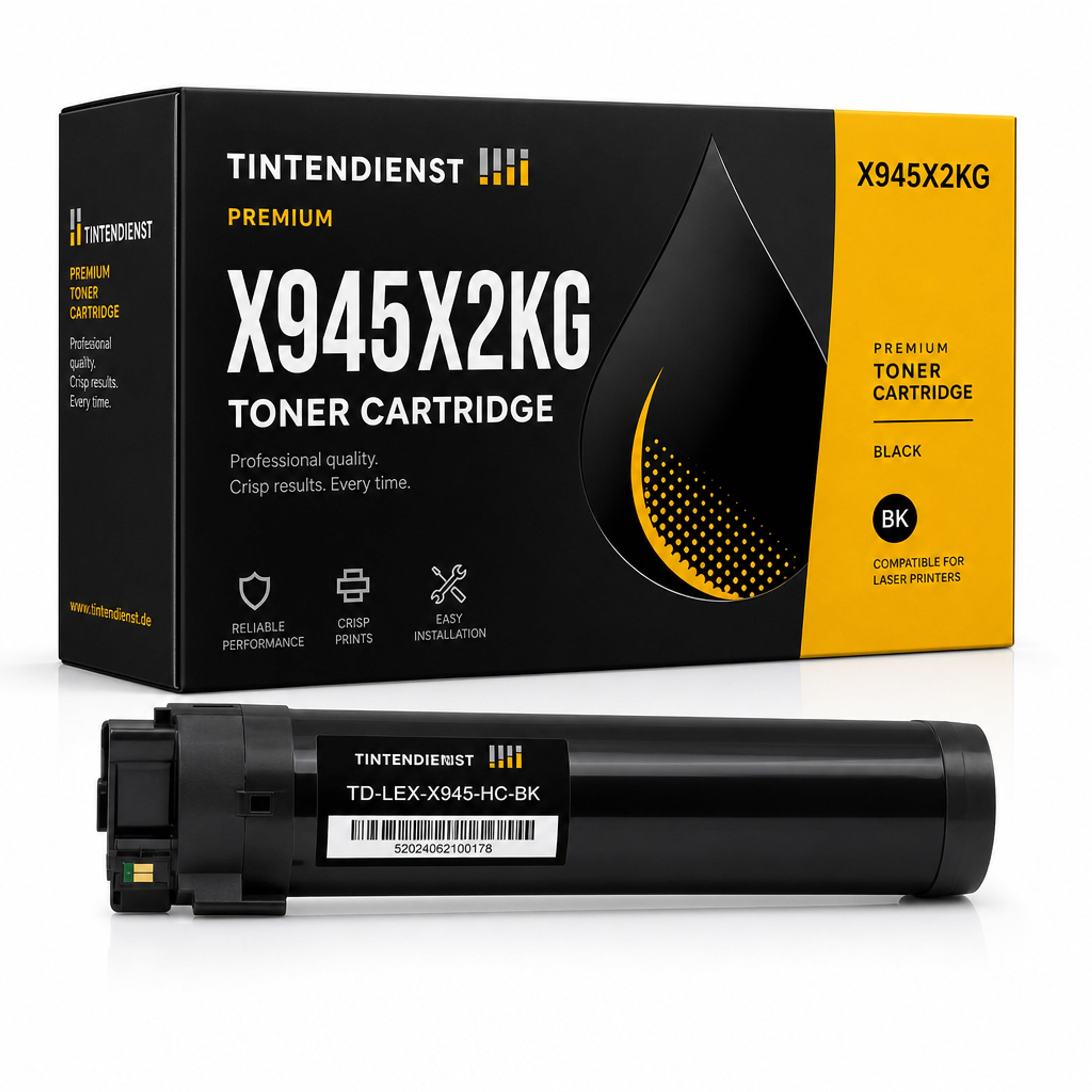 Toner kompatibel zu Lexmark X945X2KG, schwarz
