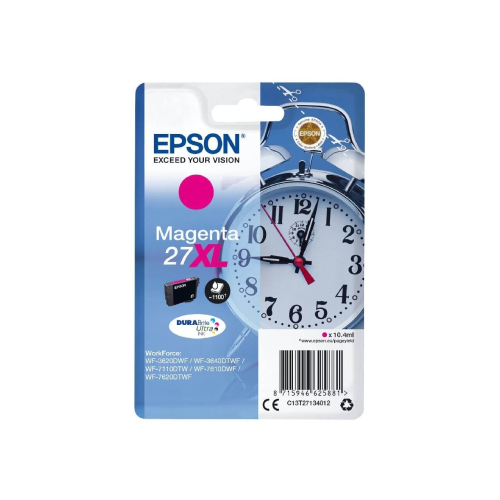 Original Epson Tintenpatrone C13T27134012 / 27XL Magenta