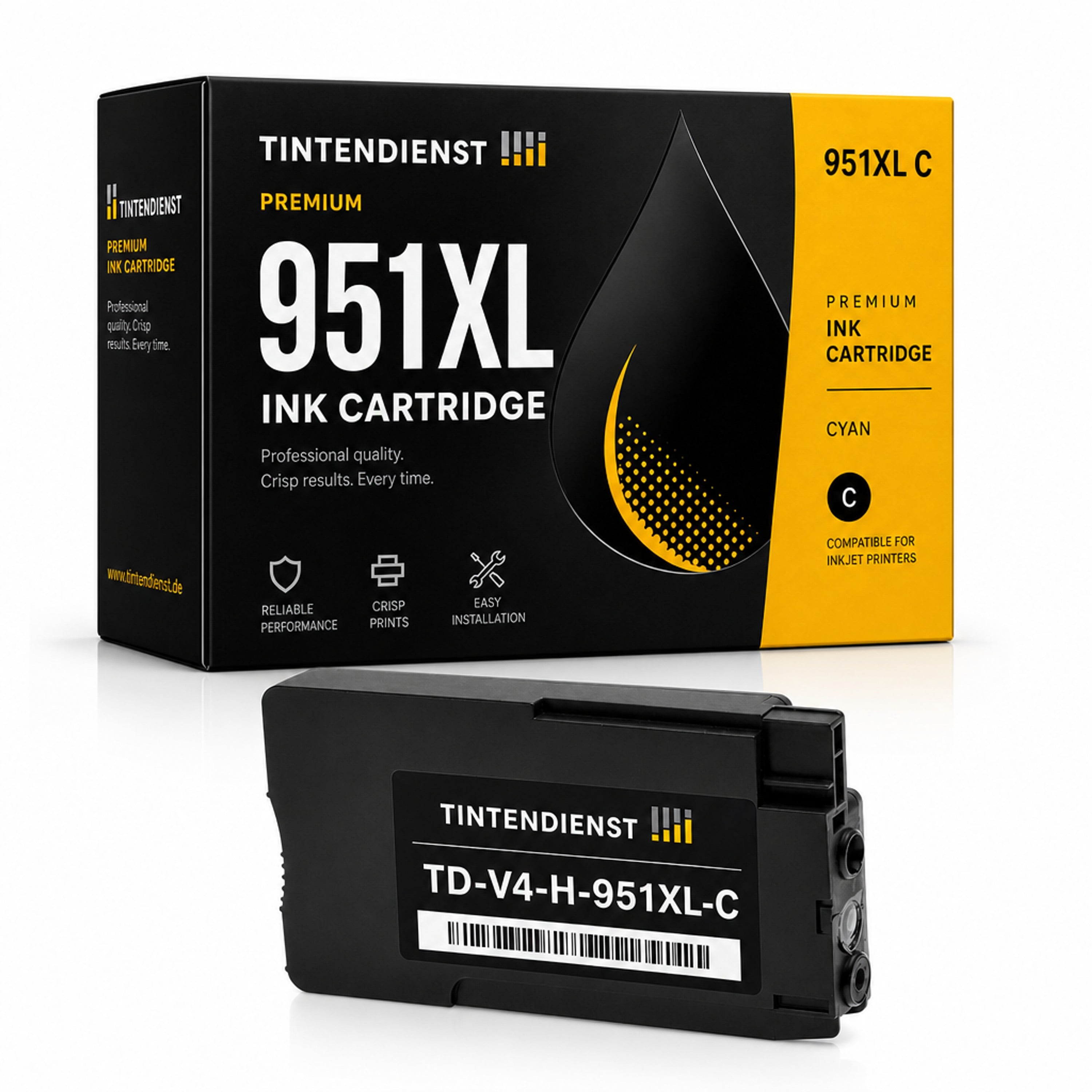 Druckerpatrone kompatibel zu HP 951XL, cyan