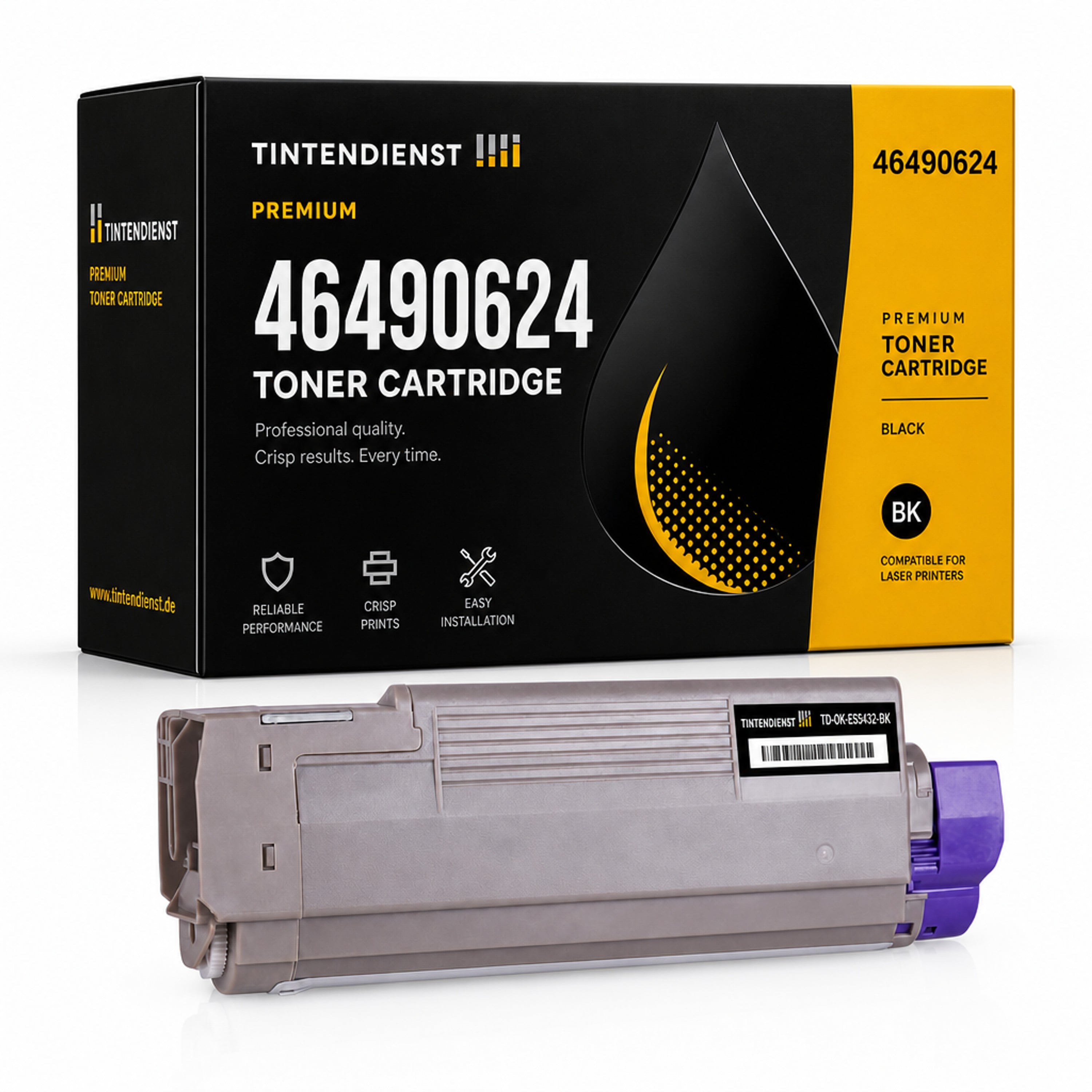 Toner kompatibel zu OKI 46490624, schwarz