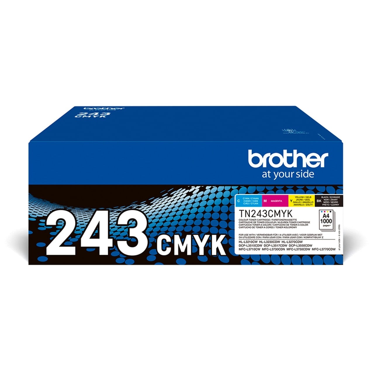Original Set 4 Toner Brother TN243 1xbk 1xcmy