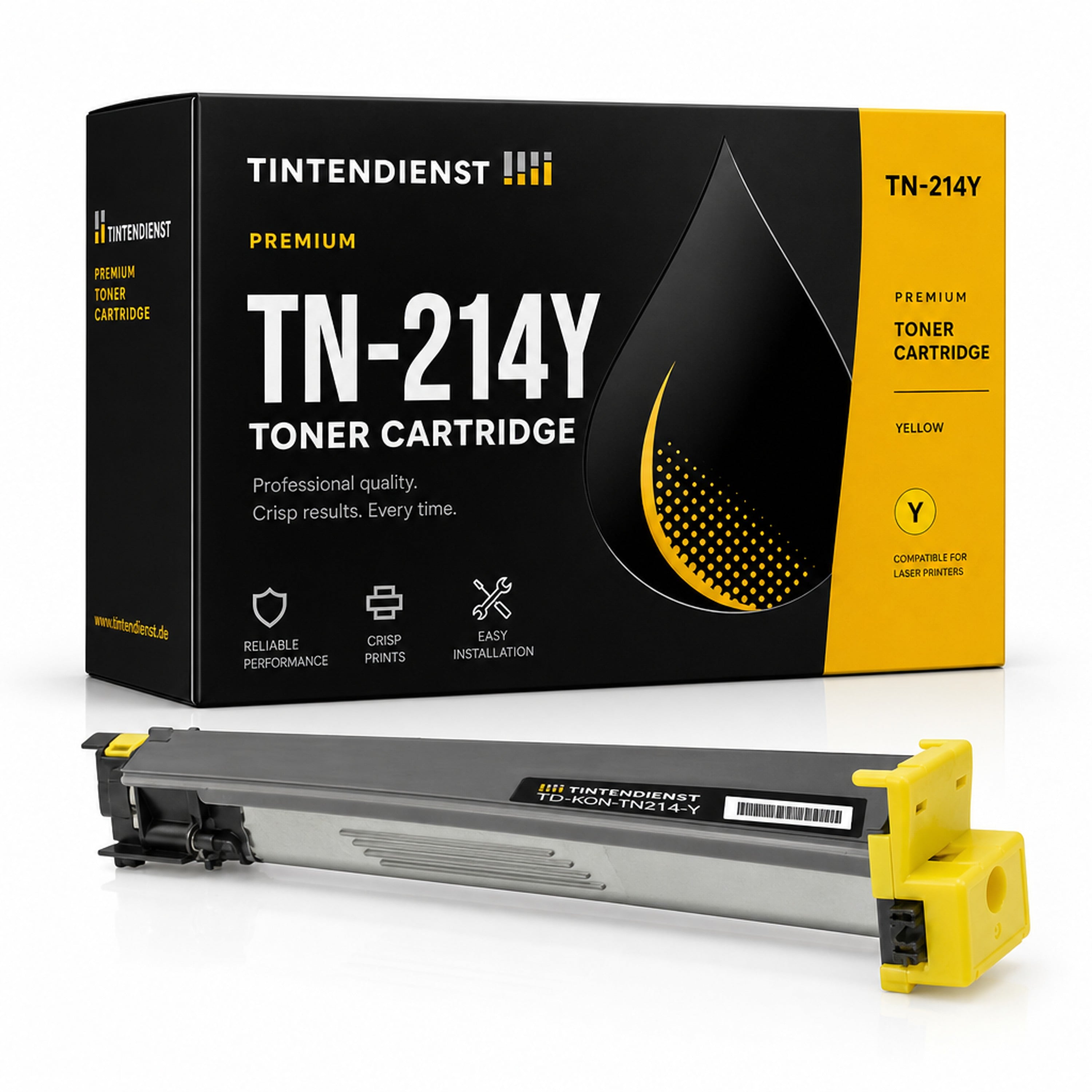 Toner kompatibel zu Konica Minolta TN-214Y, gelb