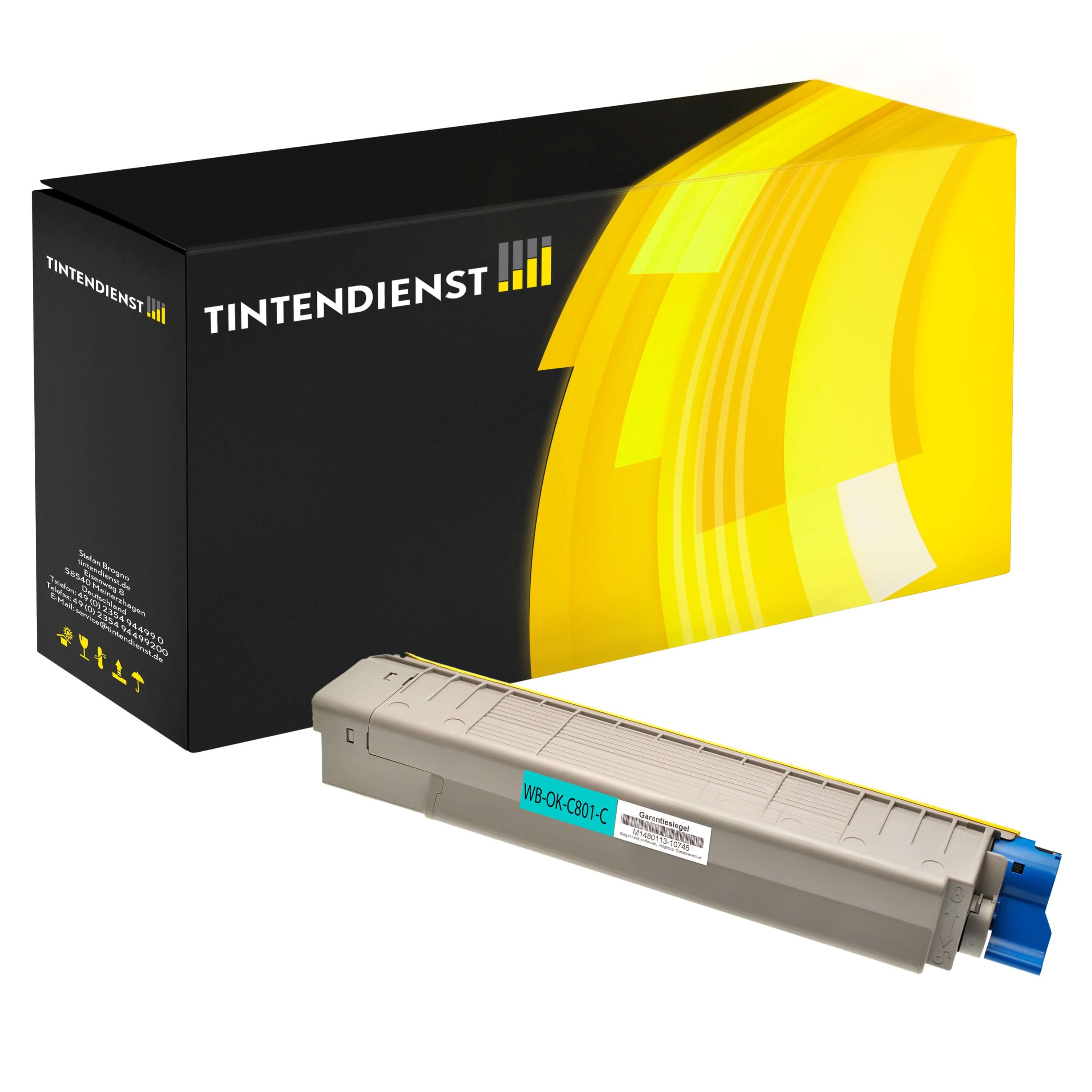 Toner kompatibel zu OKI 44643003, cyan