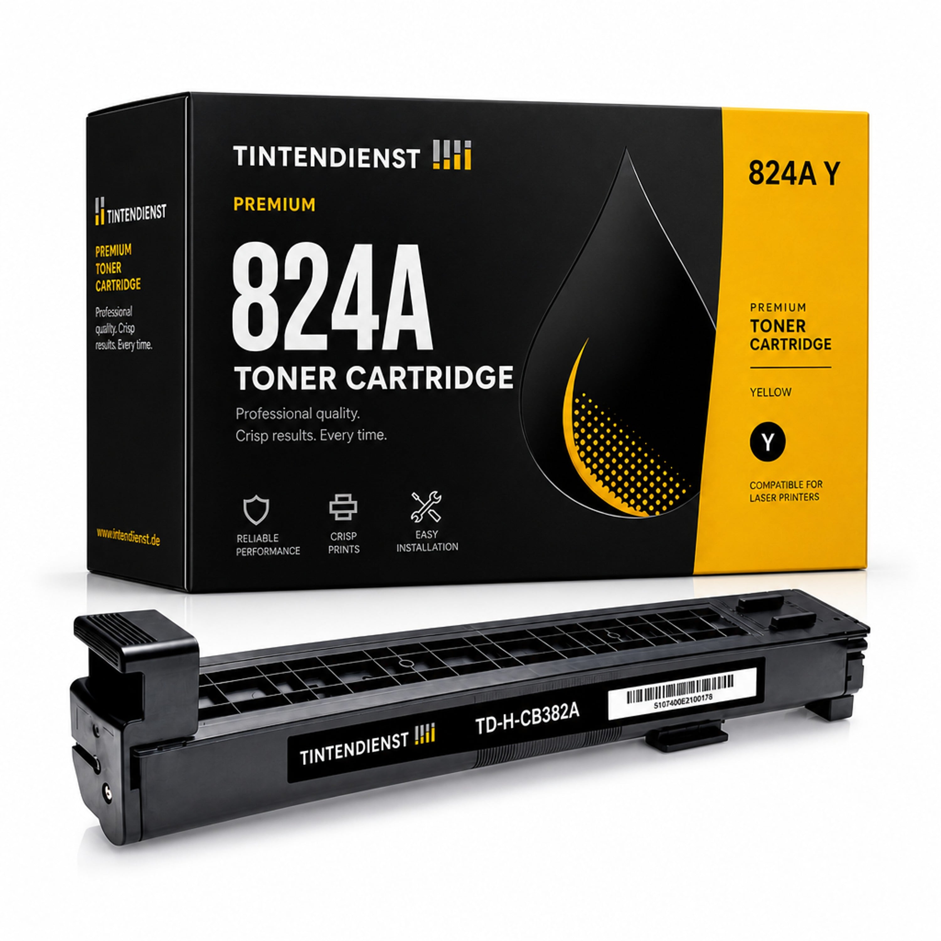 Toner kompatibel zu HP 824A, gelb
