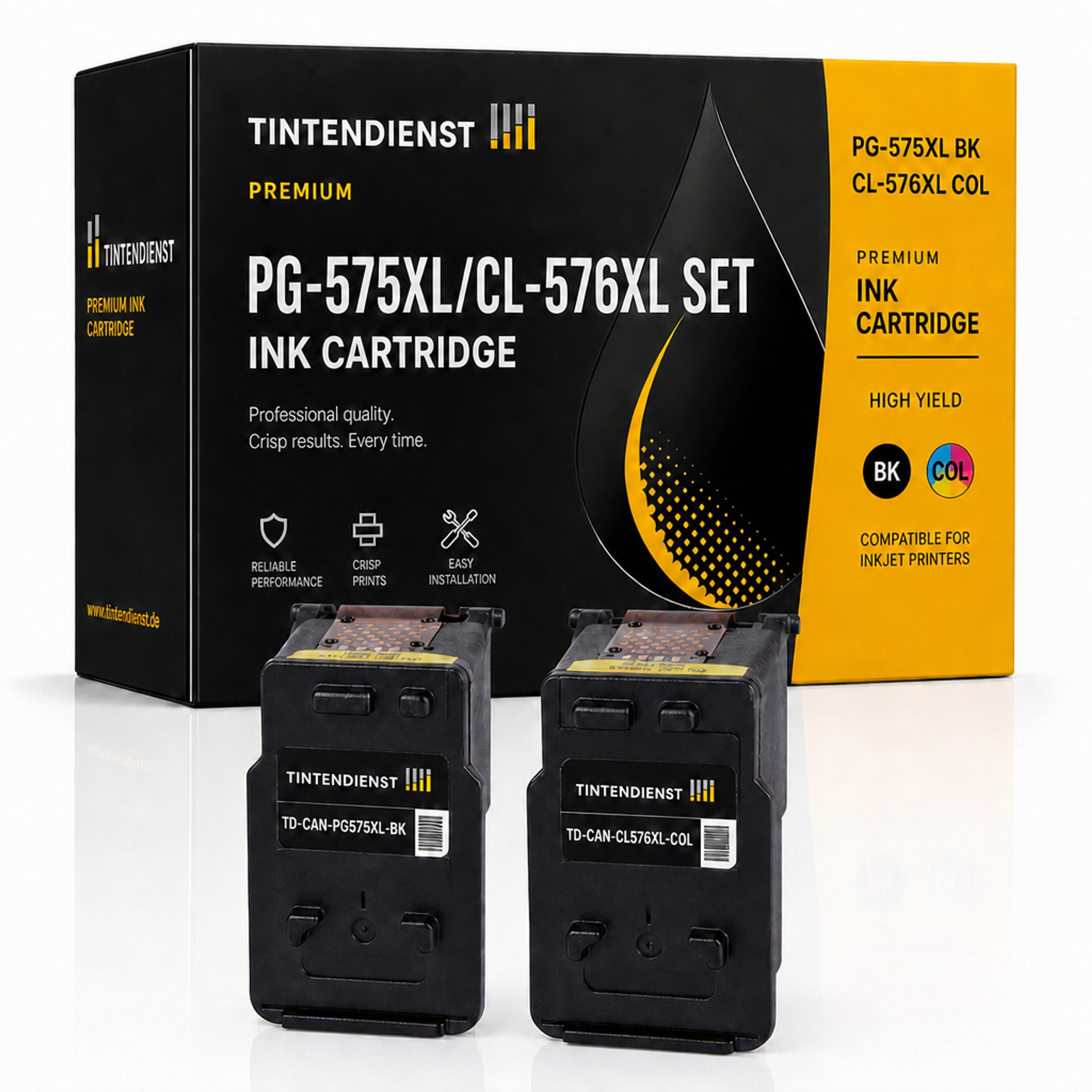 Set kompatibel zu Canon PG-575XL, 2 Patronen