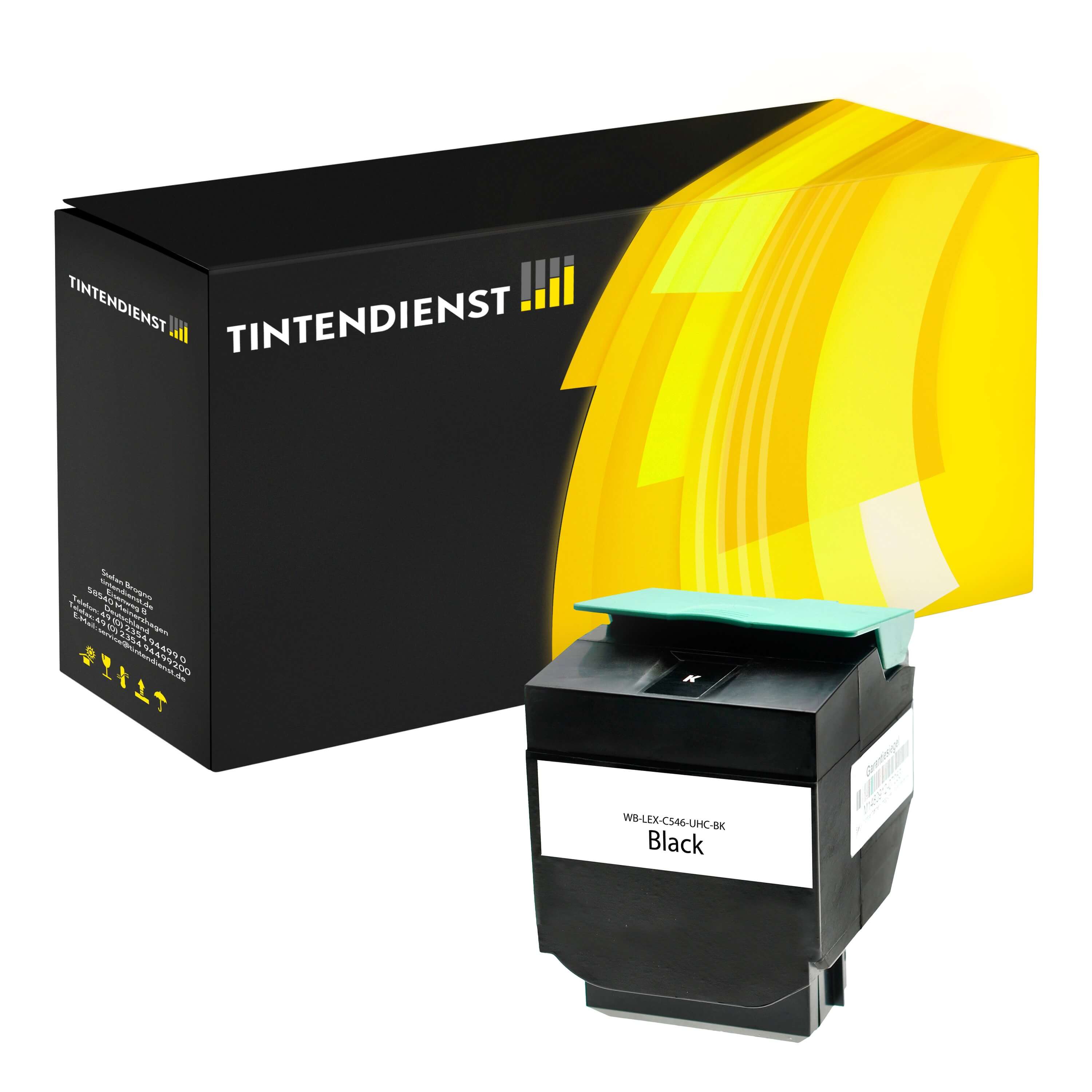Toner kompatibel zu Lexmark C546U2KG, schwarz