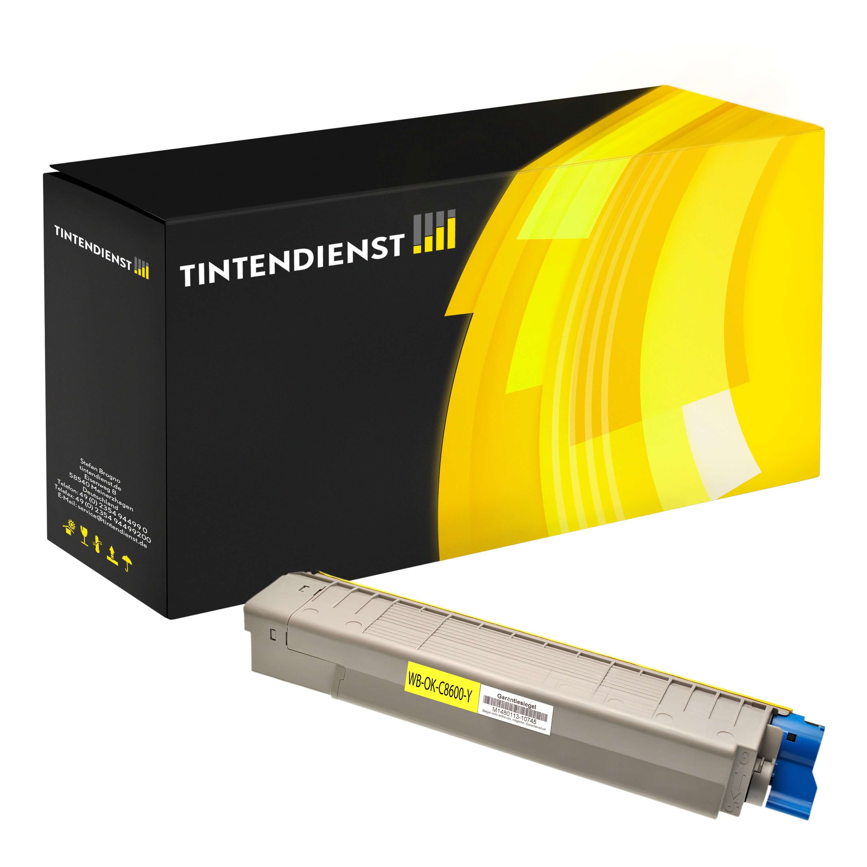 Toner kompatibel zu OKI 43487709 XL, gelb
