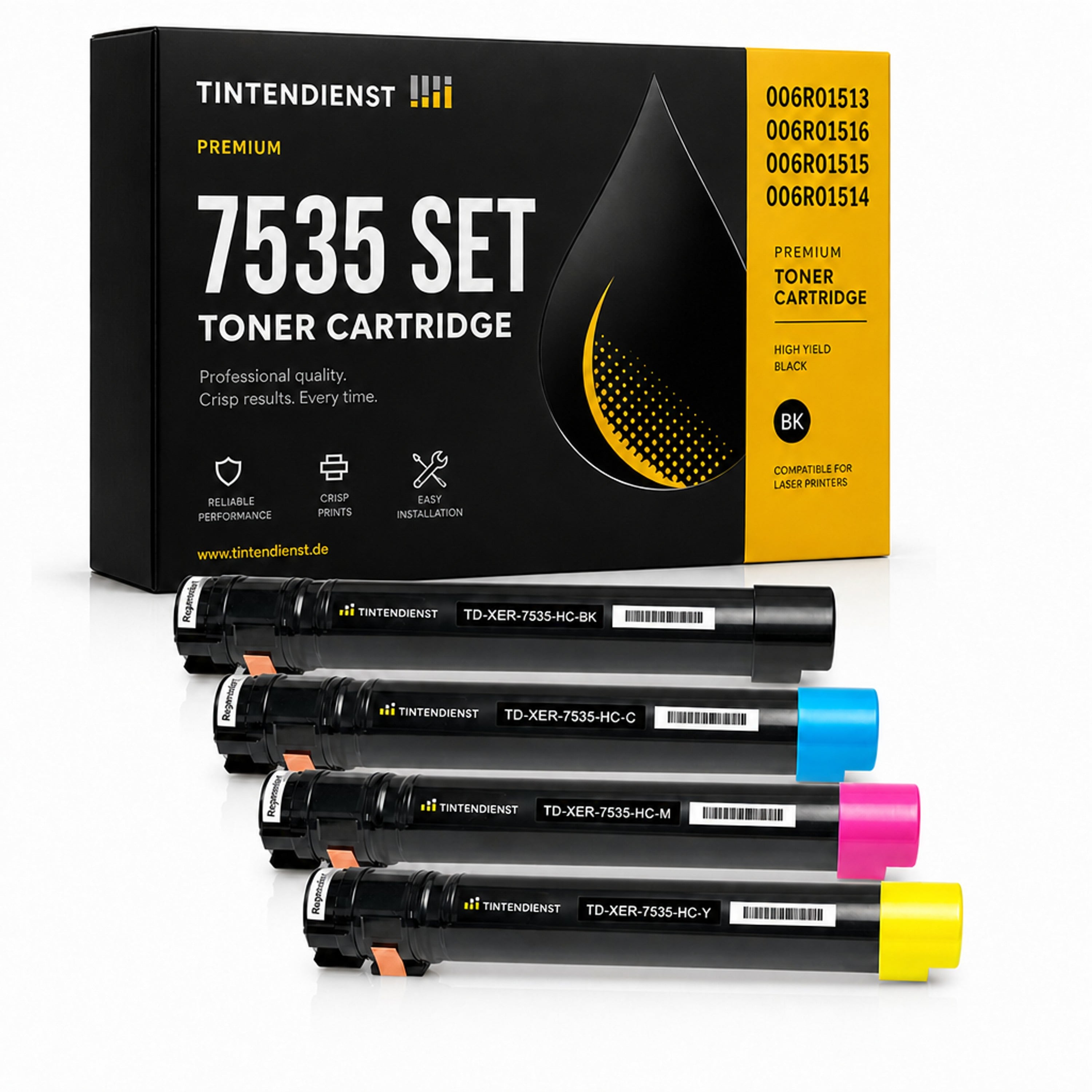 Set kompatibel zu Xerox 006R01513, 4 Toner