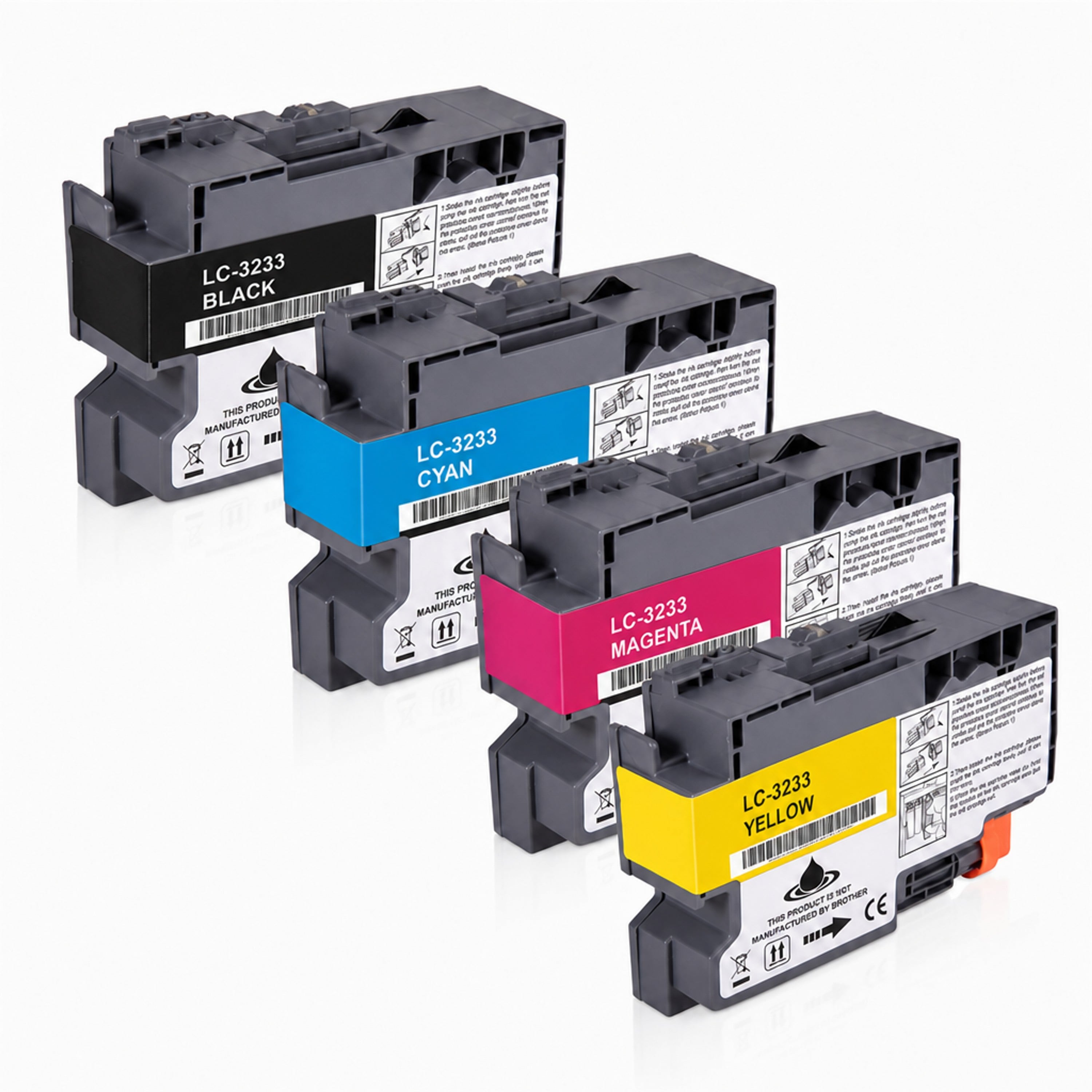 Multipack - Druckerpatrone ersetzt Brother LC-3233, 4 Patronen