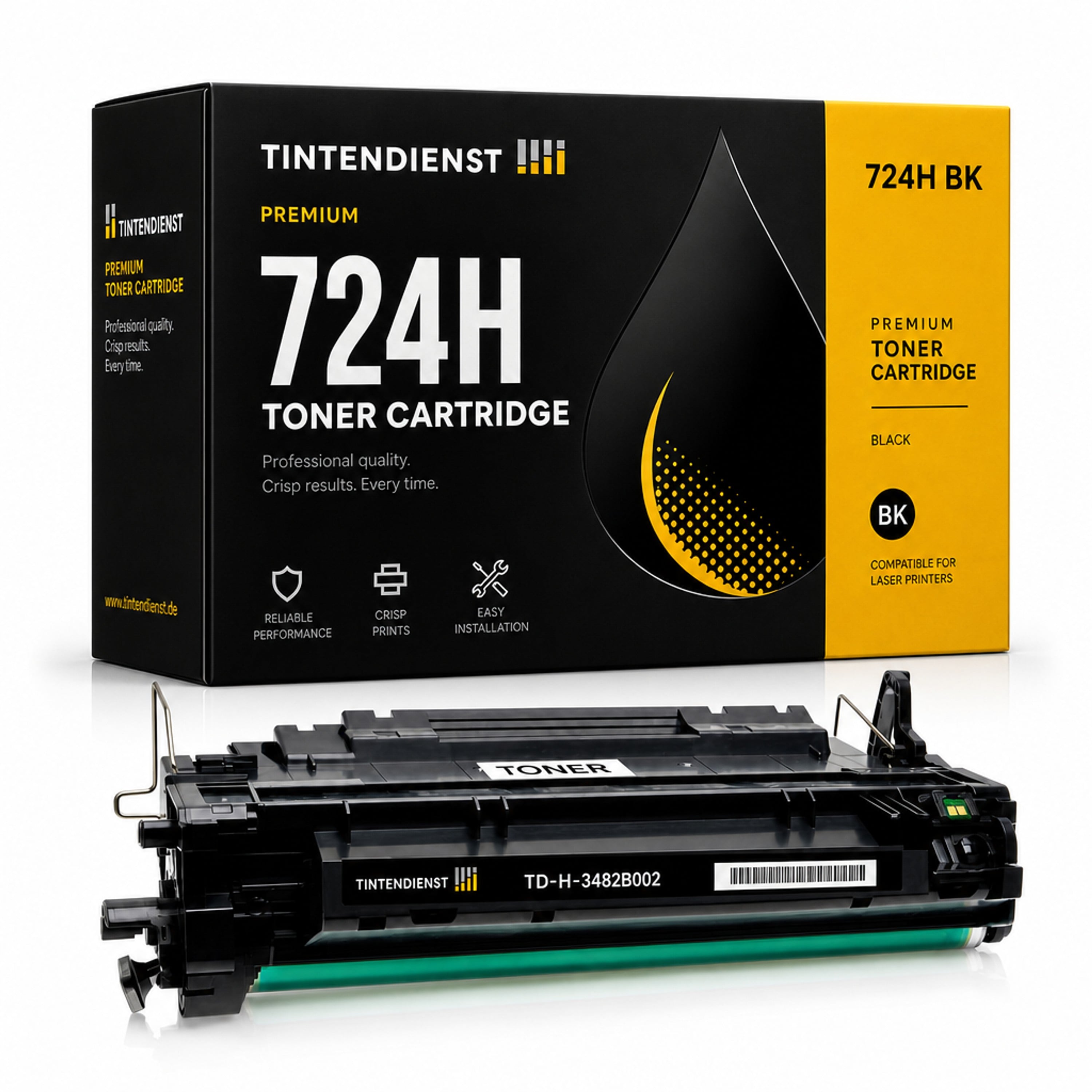 Toner kompatibel zu Canon 724H, schwarz