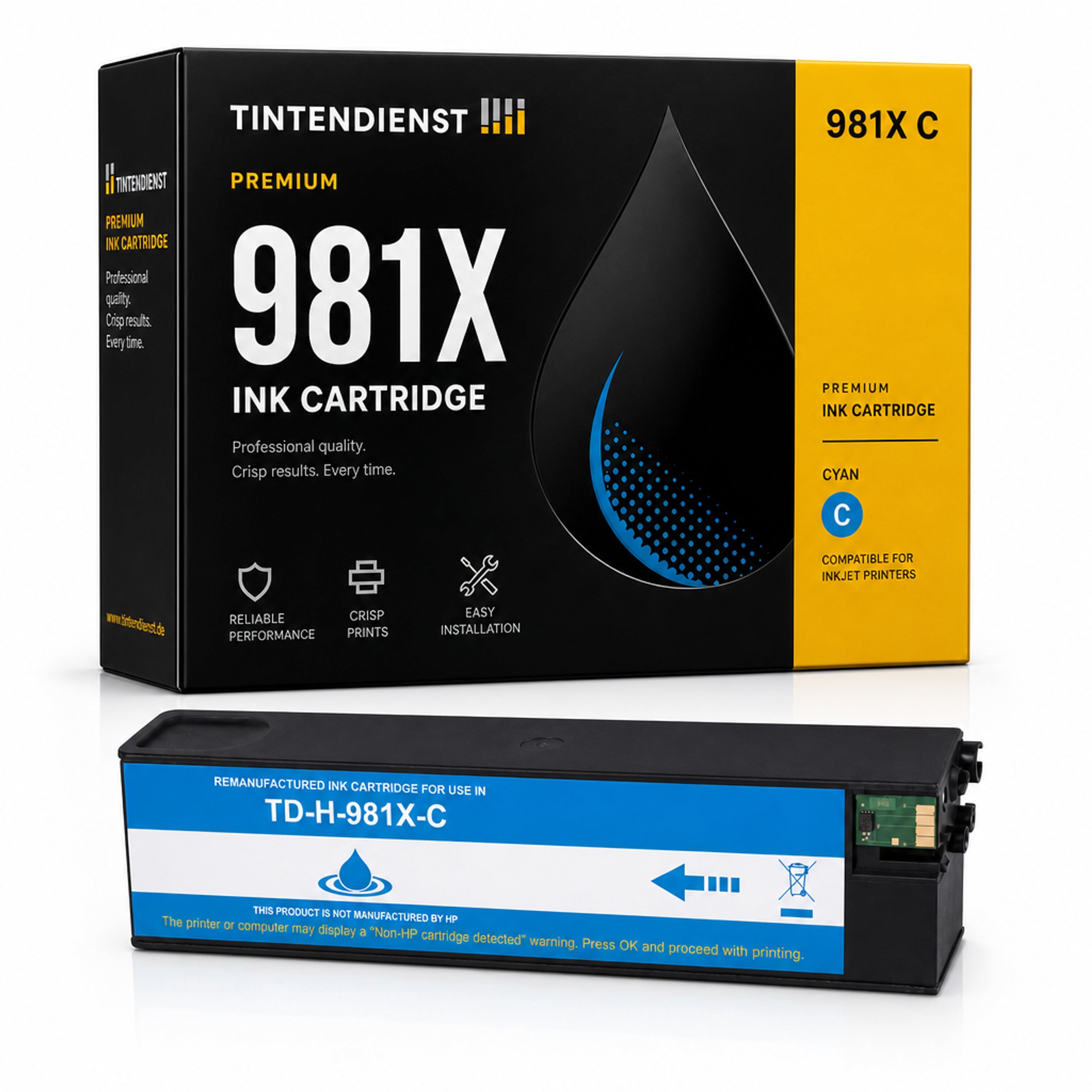 Druckerpatrone kompatibel zu HP 981X, cyan