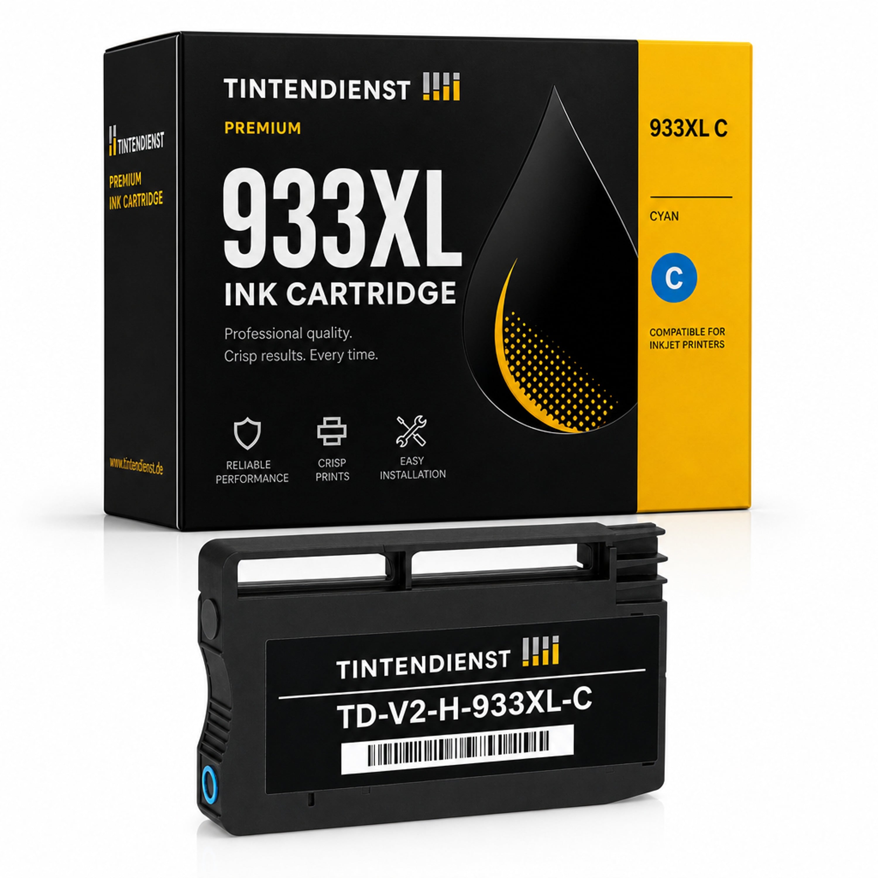 Druckerpatrone kompatibel zu HP 933XL, cyan