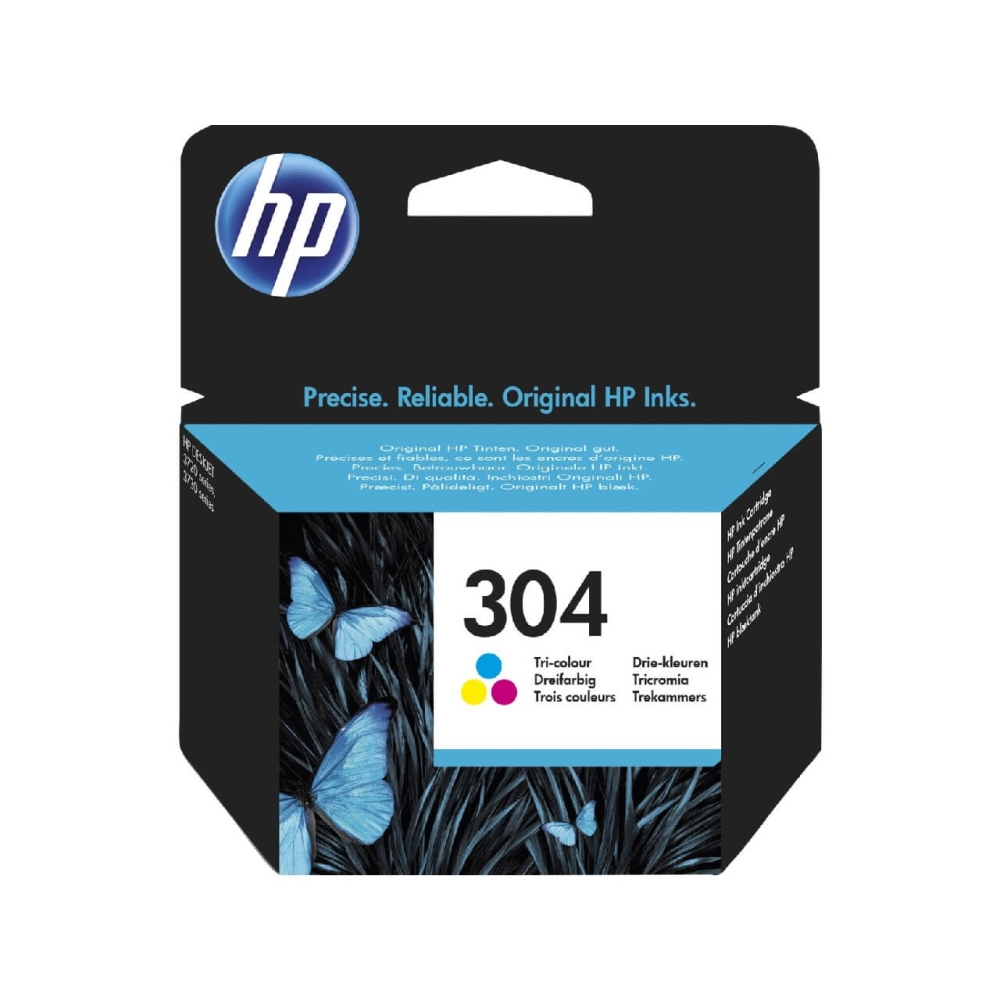 Original HP Tintenpatrone N9K05AE / 304 Color (Cyan,Magenta,Gelb)