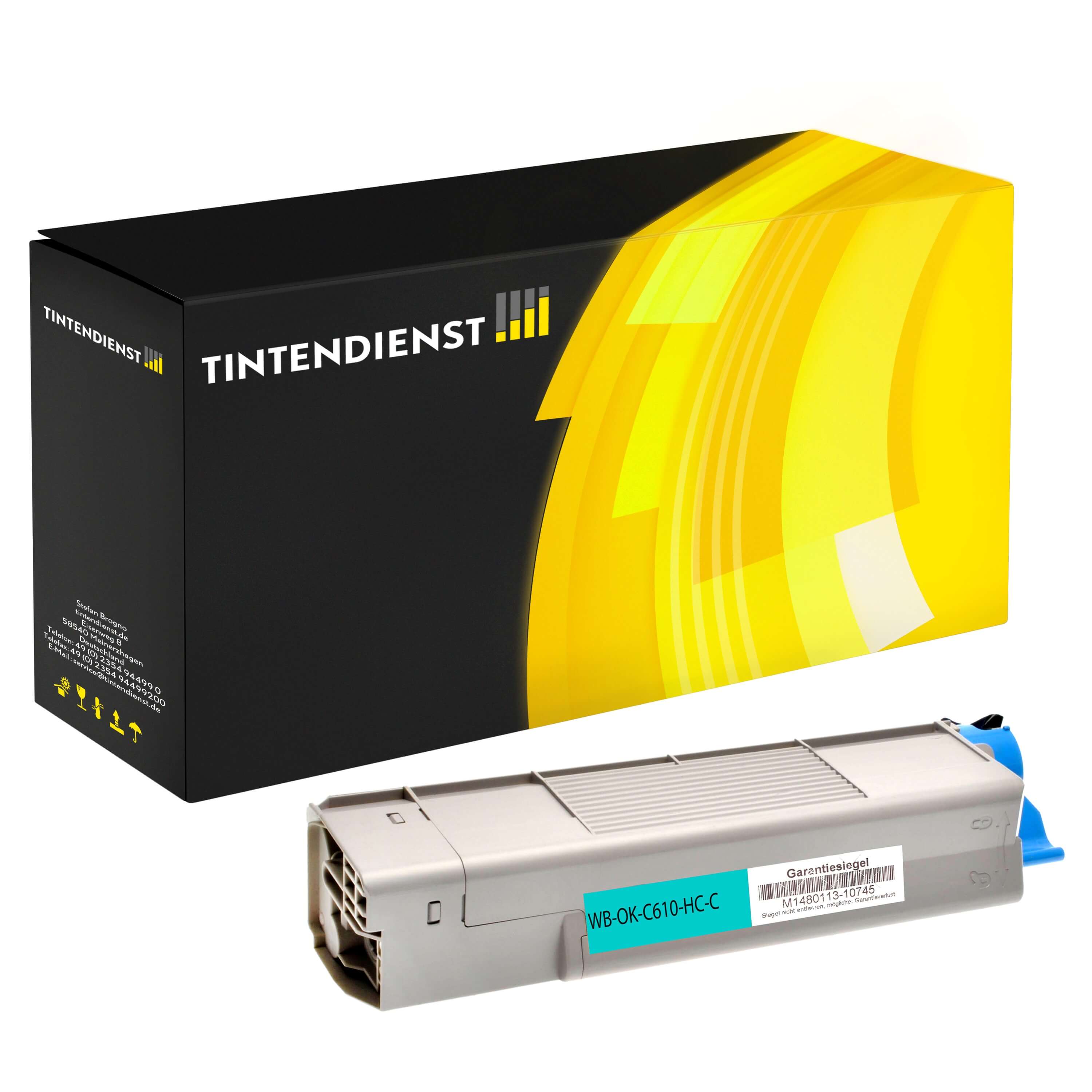 Toner kompatibel zu OKI 44315307 XL, cyan