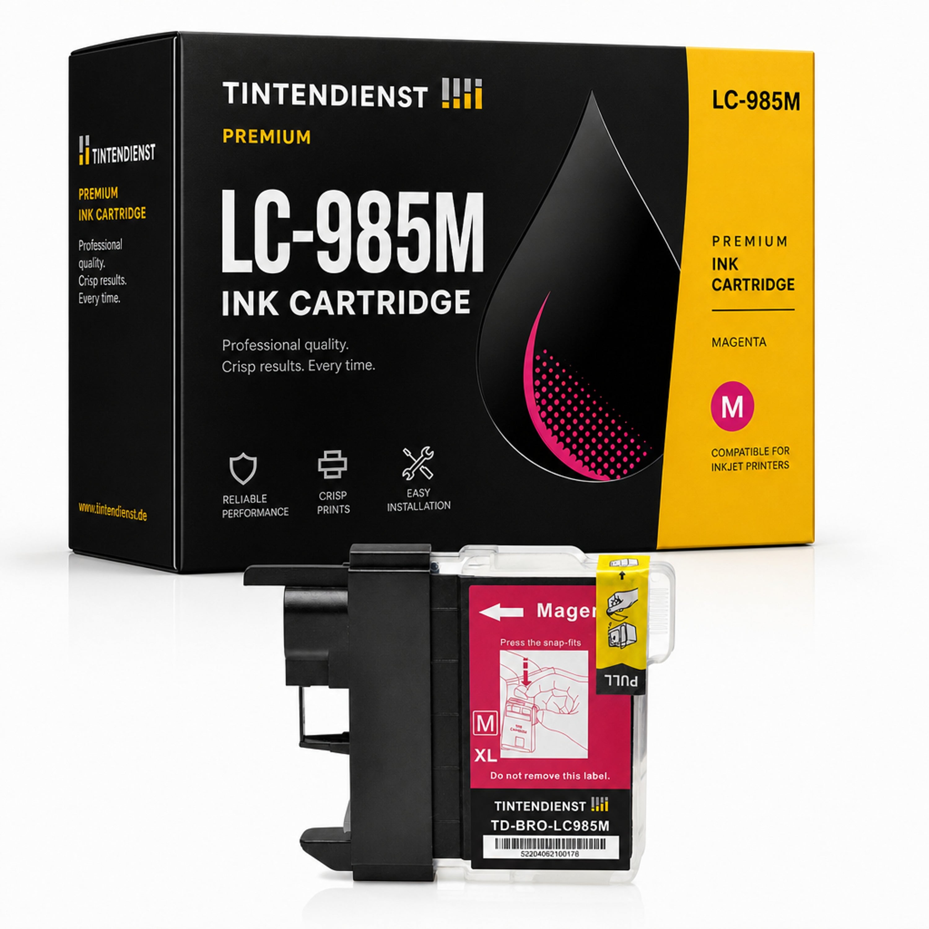 Druckerpatrone kompatibel zu Brother LC-985M, magenta