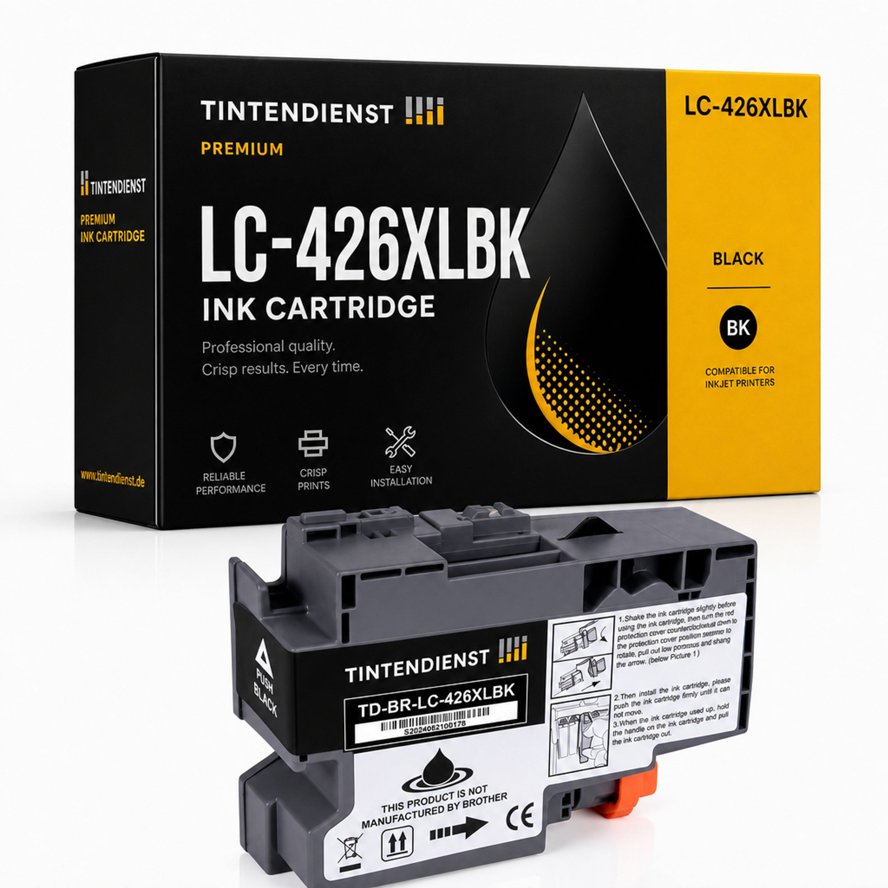 Druckerpatrone kompatibel zu Brother LC-426XLBK XXL, schwarz