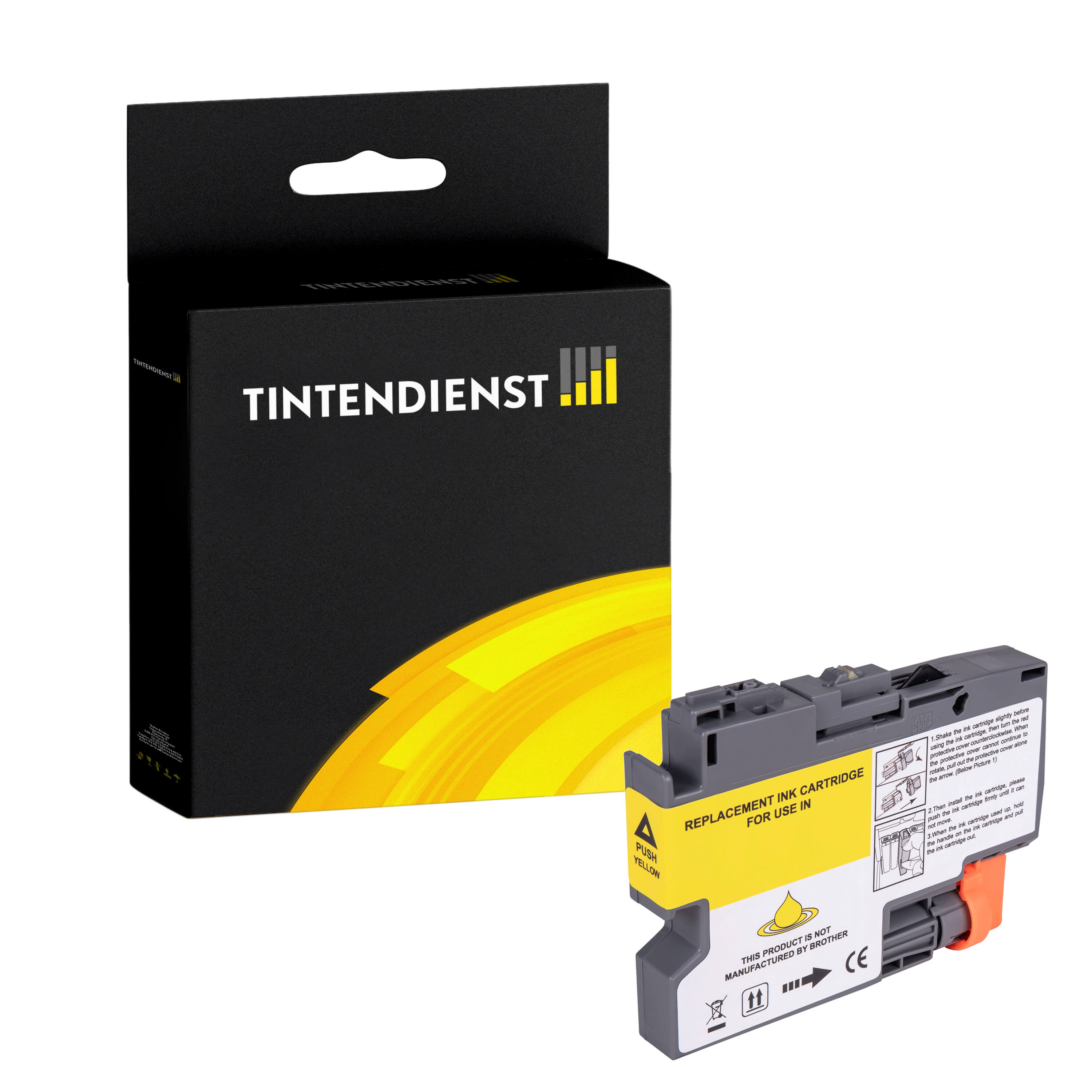 Tintendienst kompatibel für Brother Tintenpatrone LC-426XLY Gelb [XXL Füllmenge]