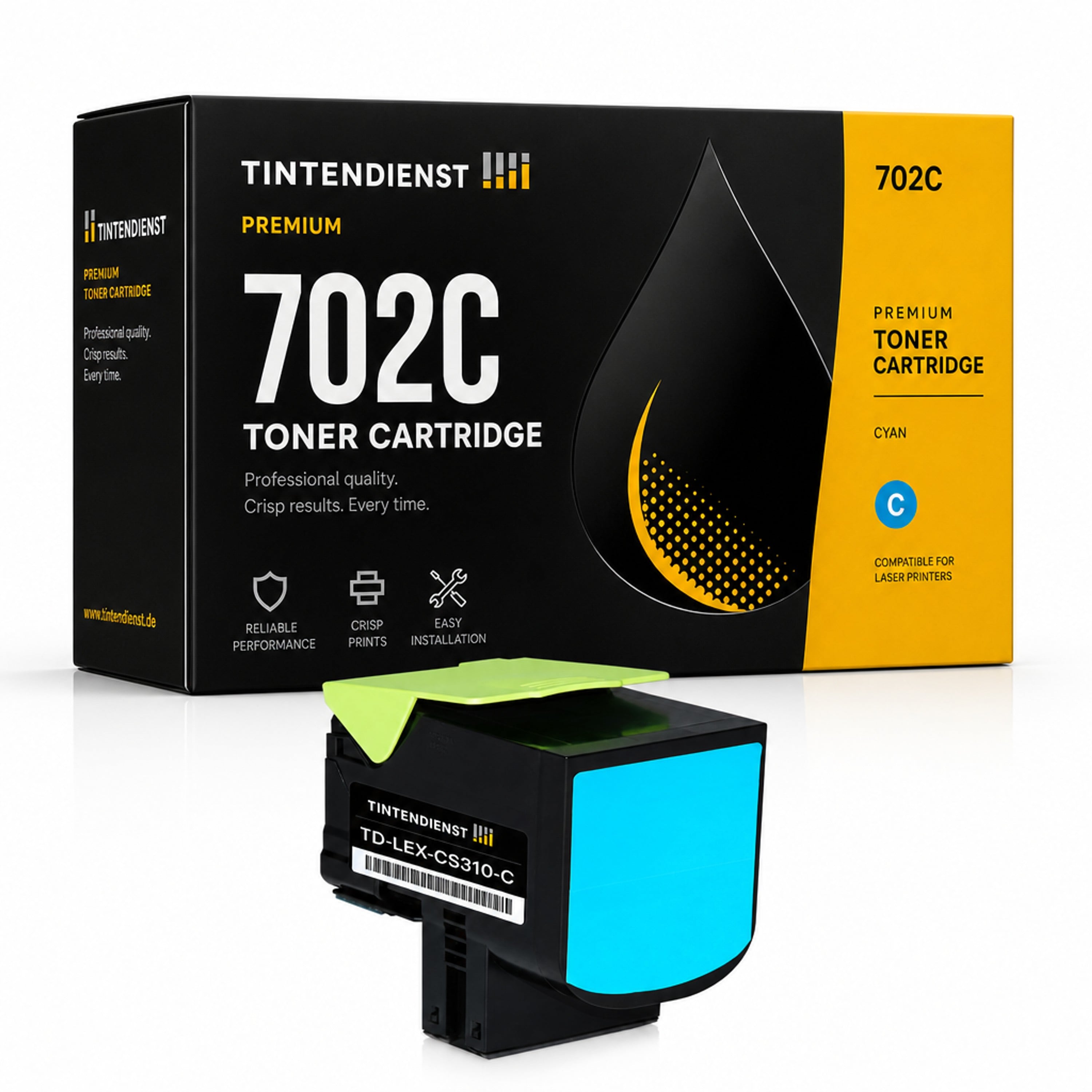Toner kompatibel zu Lexmark 702C, cyan