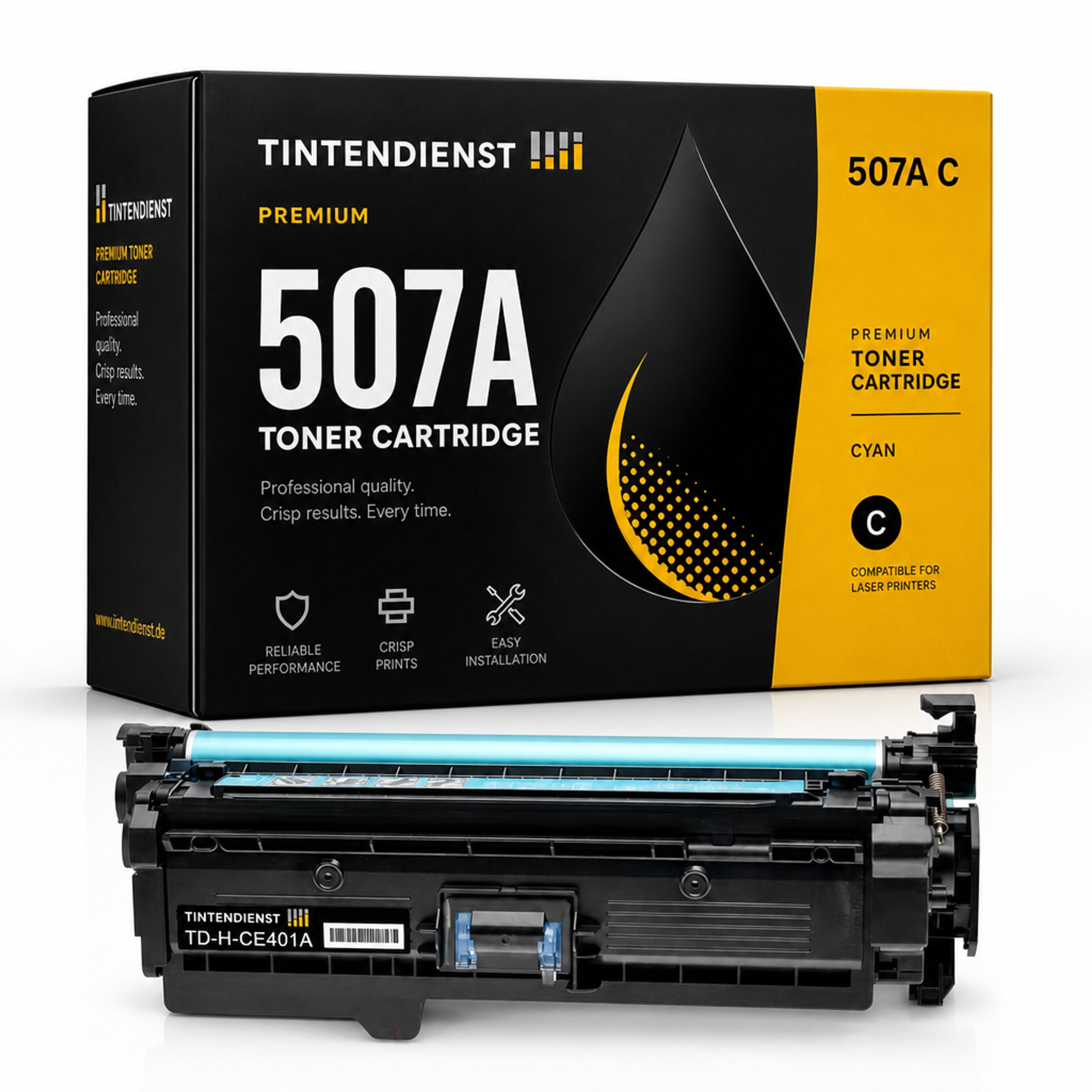 Toner kompatibel zu HP 507A, cyan