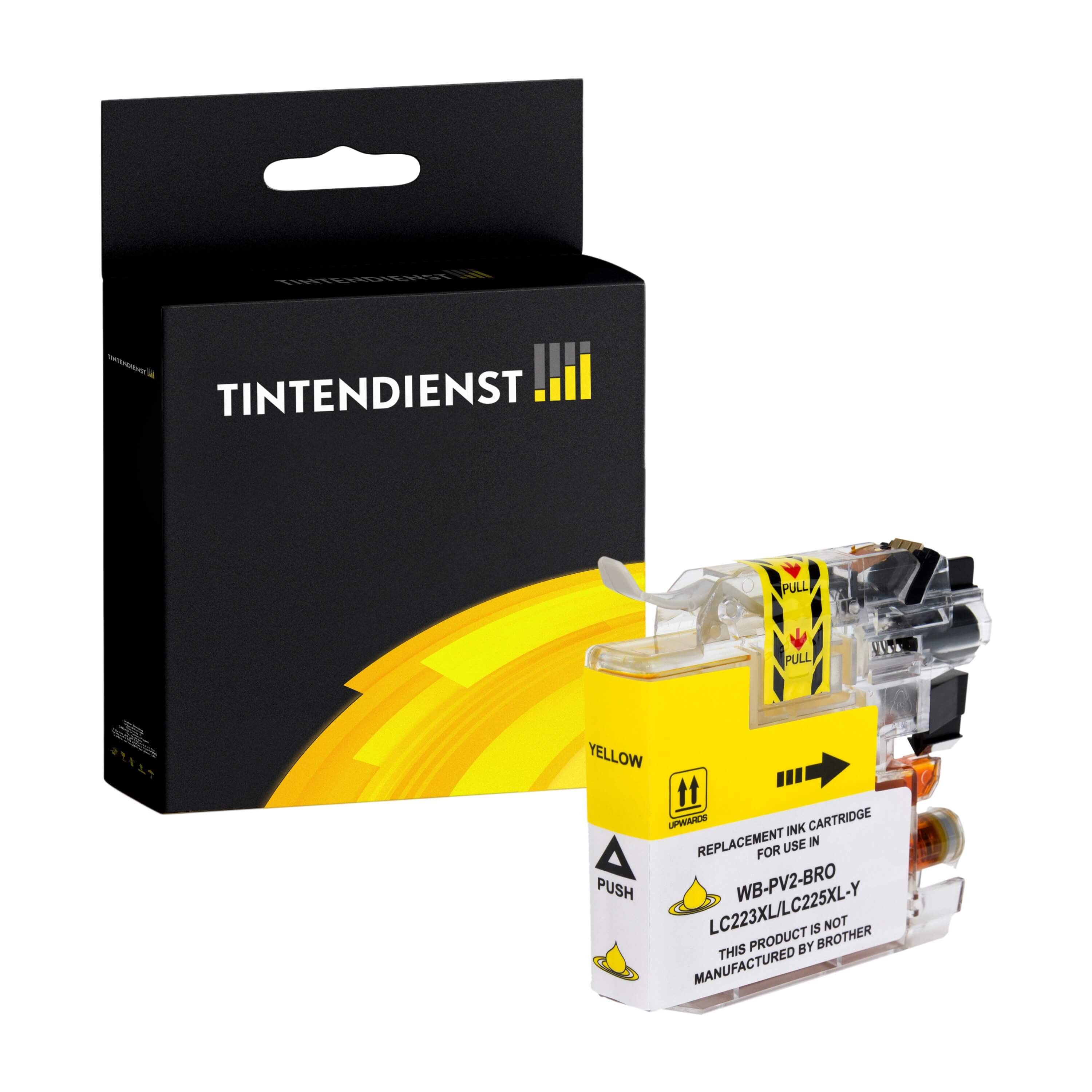 Tintendienst kompatibel für Brother Tintenpatrone LC-223Y Gelb [XL Füllmenge]
