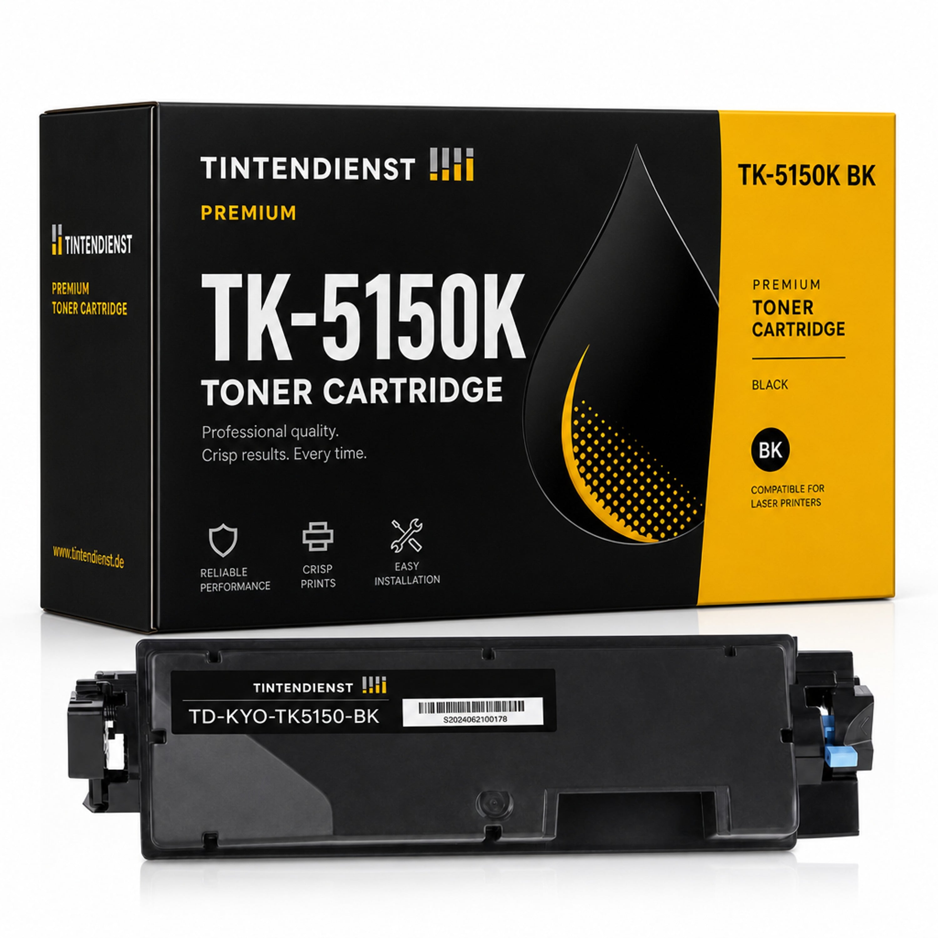 Toner kompatibel zu Kyocera TK-5150K, schwarz
