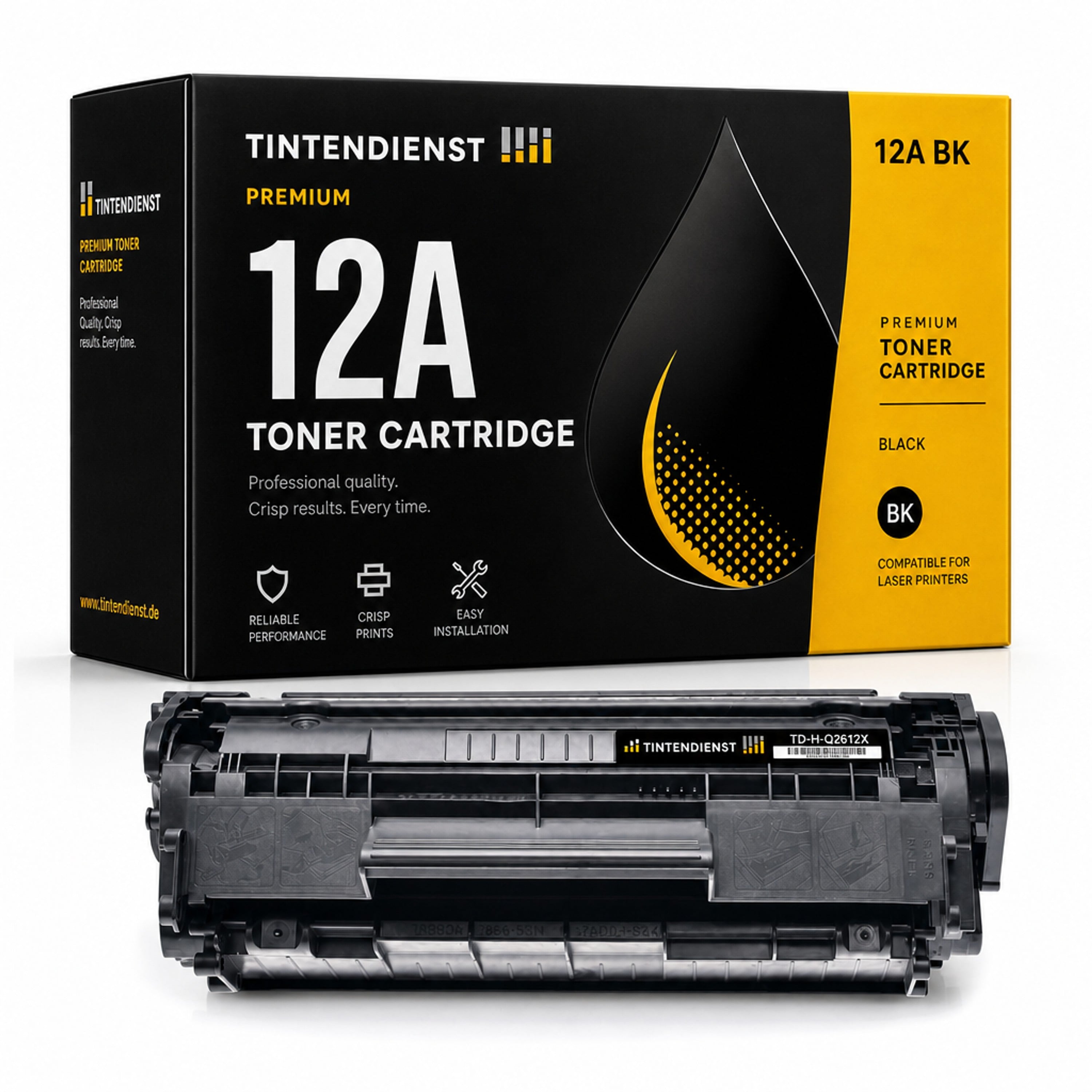 Toner kompatibel zu HP 12A, schwarz