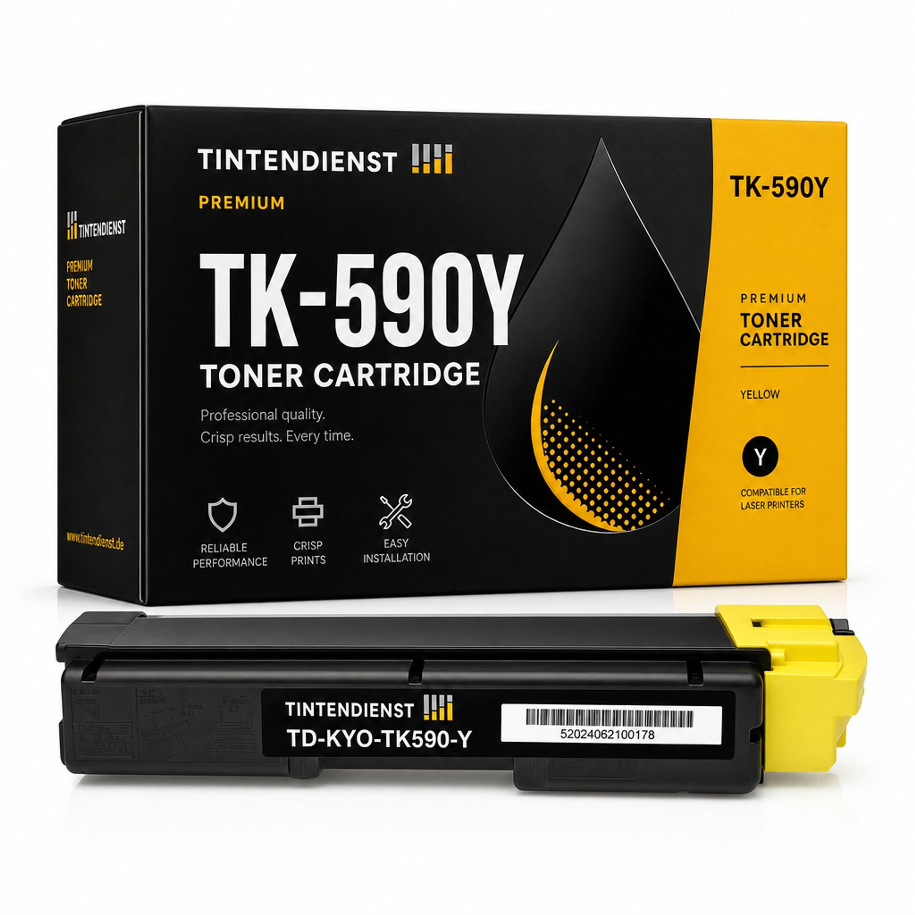 Toner kompatibel zu Kyocera TK-590Y, gelb
