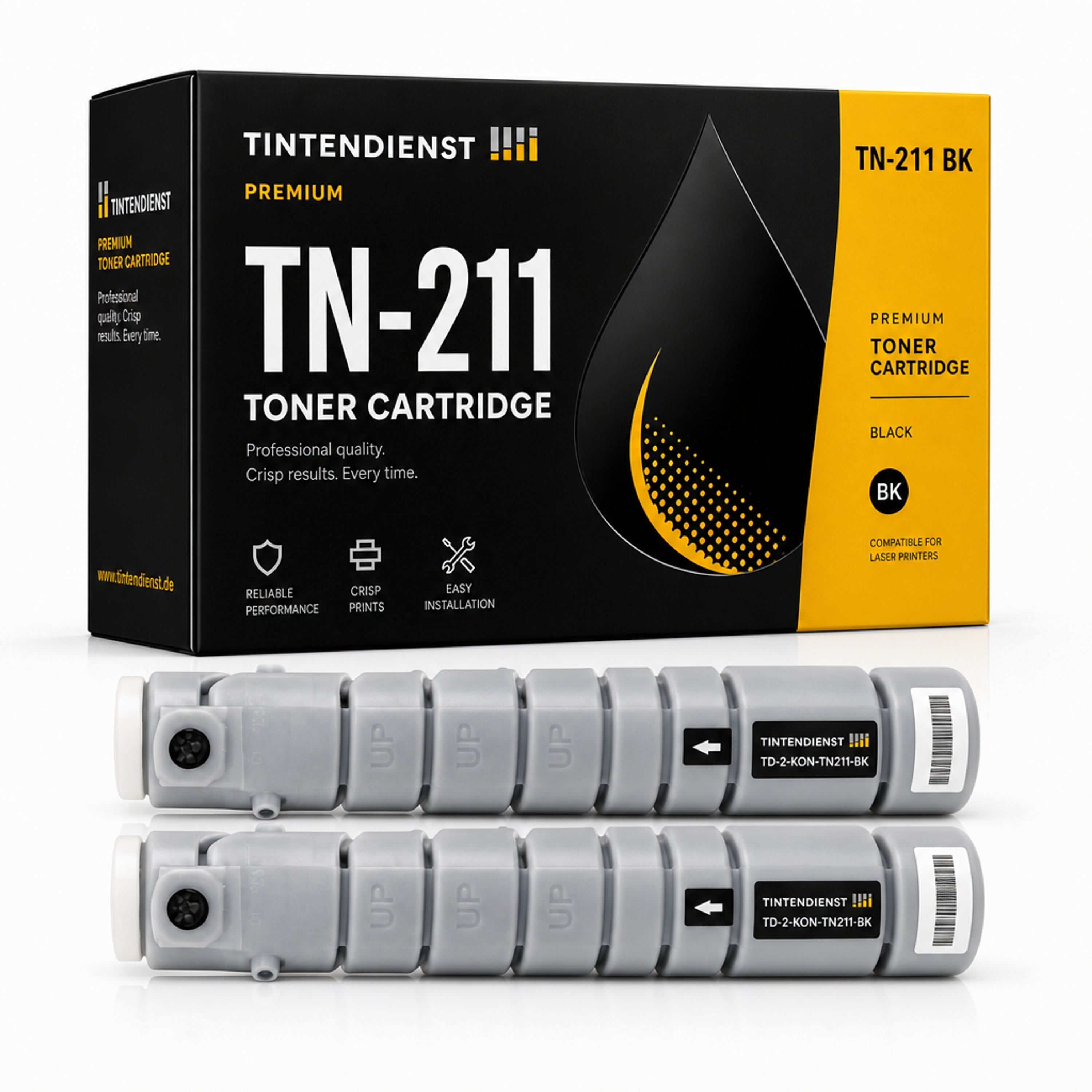 Set kompatibel zu Konica Minolta TN-211, 2 Toner