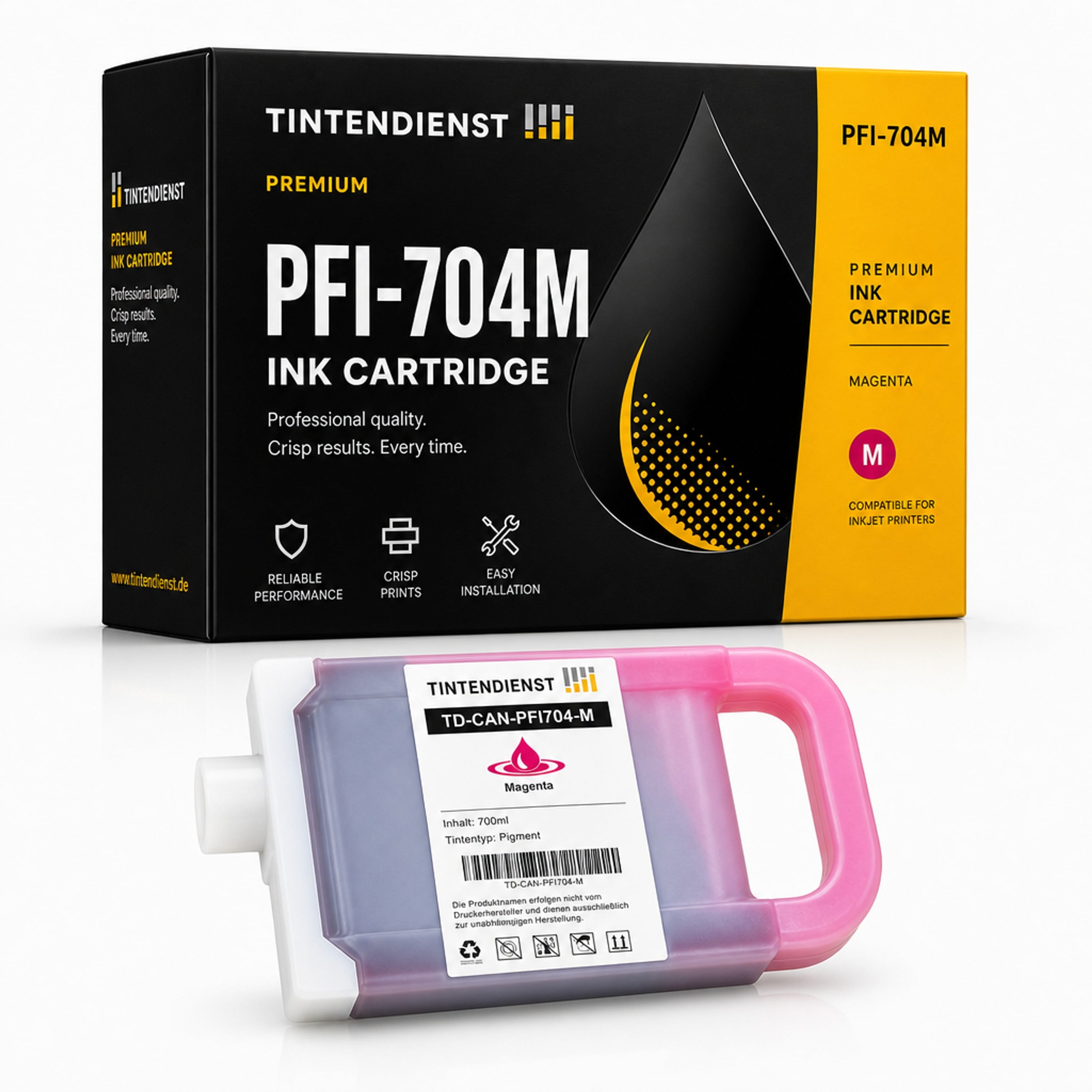 Druckerpatrone kompatibel zu Canon PFI-704M, magenta