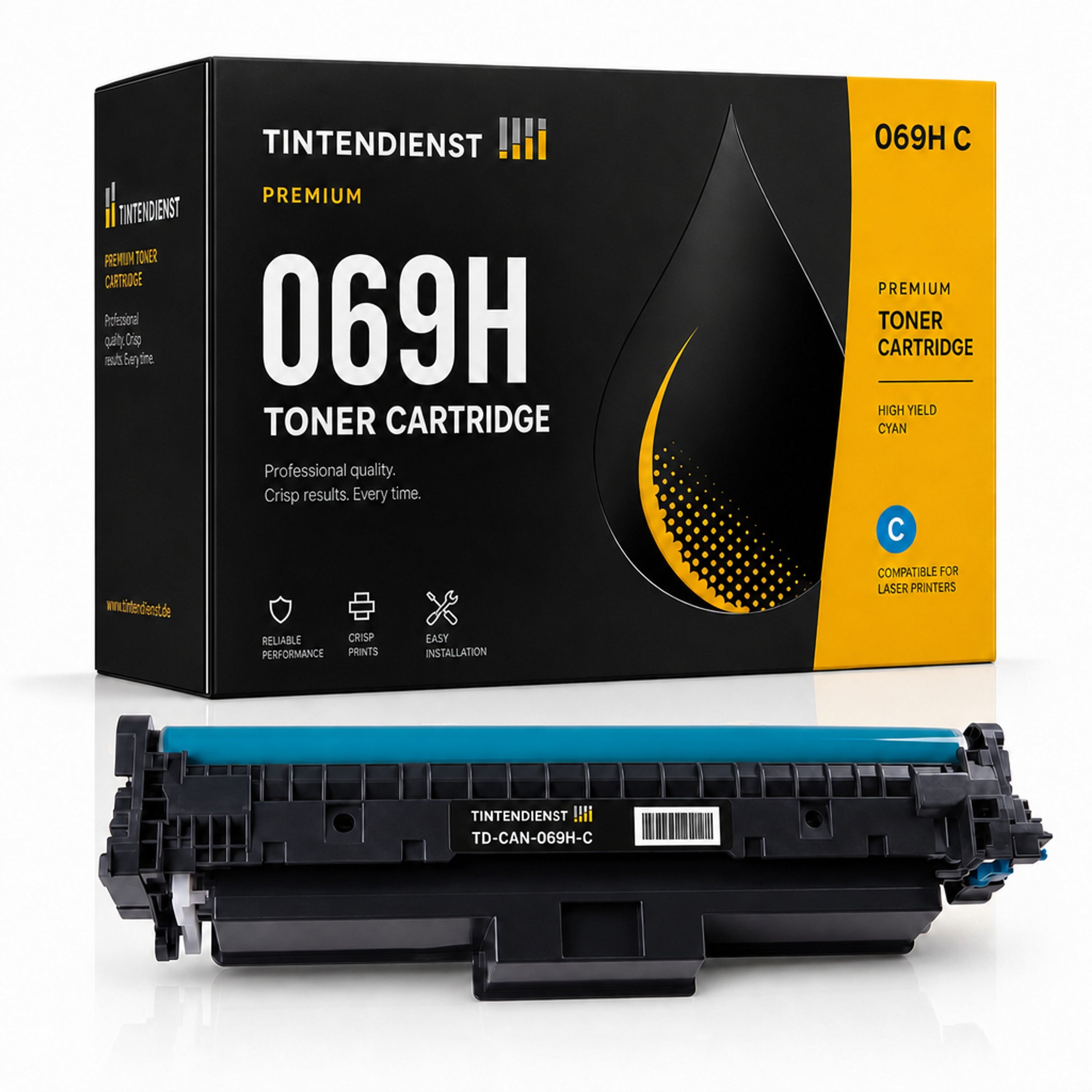 Toner kompatibel zu Canon 069H, cyan