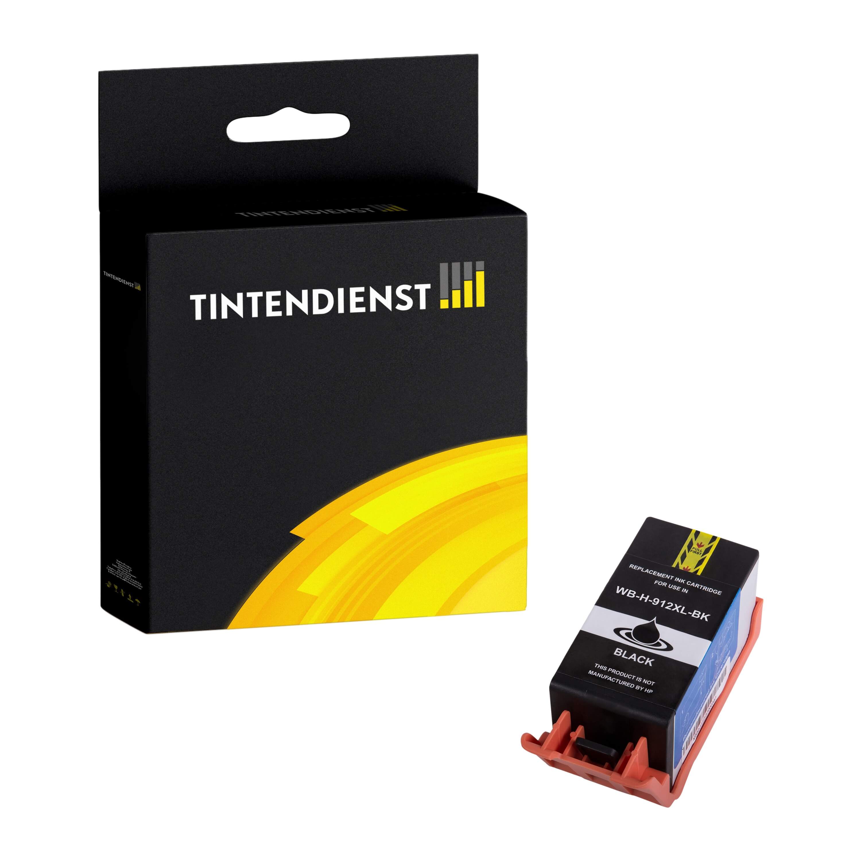 Tintendienst kompatibel für HP Tintenpatrone 3YL84AE / 912XL Schwarz [XL Füllmenge]