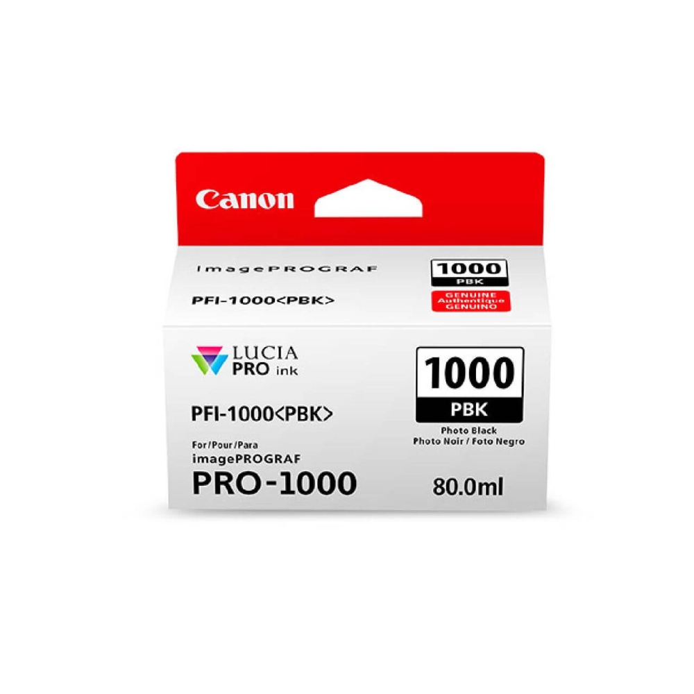 Original Canon Tintenpatrone 0546C001 / PFI-1000PBK Photo Schwarz