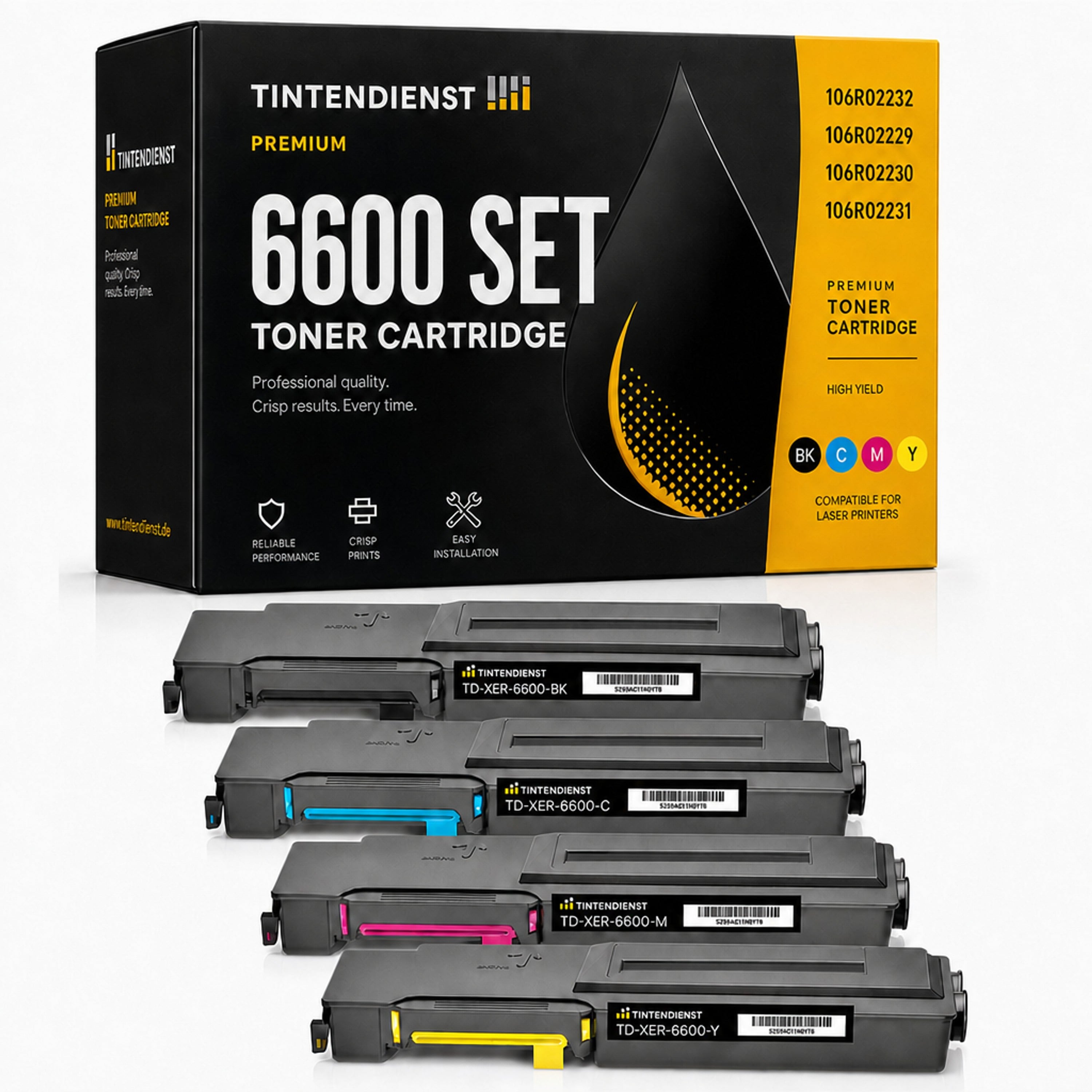 Set kompatibel zu Xerox 106R02229, 4 Toner