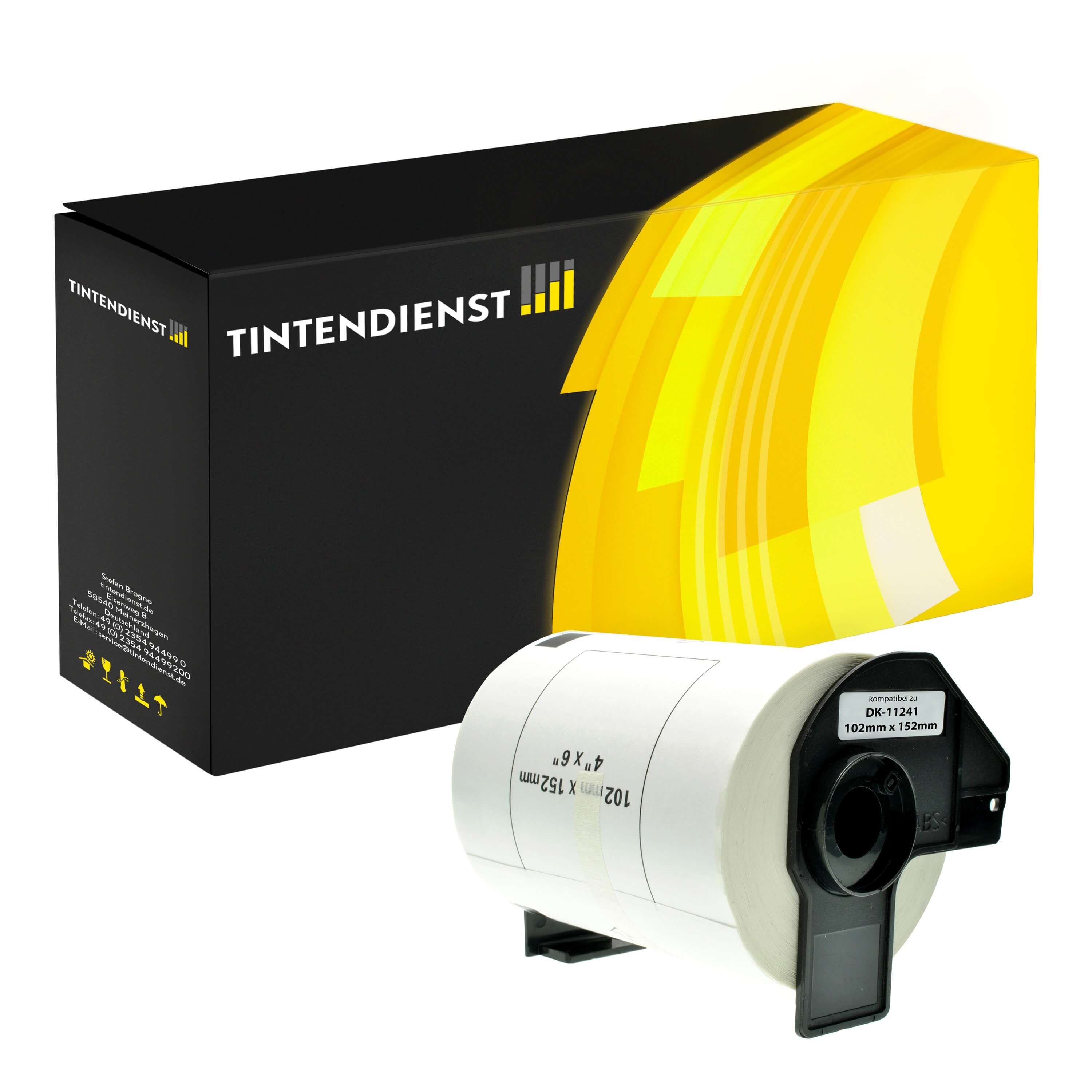 Tintendienst Etiketten Brother DK11241 102x152mm