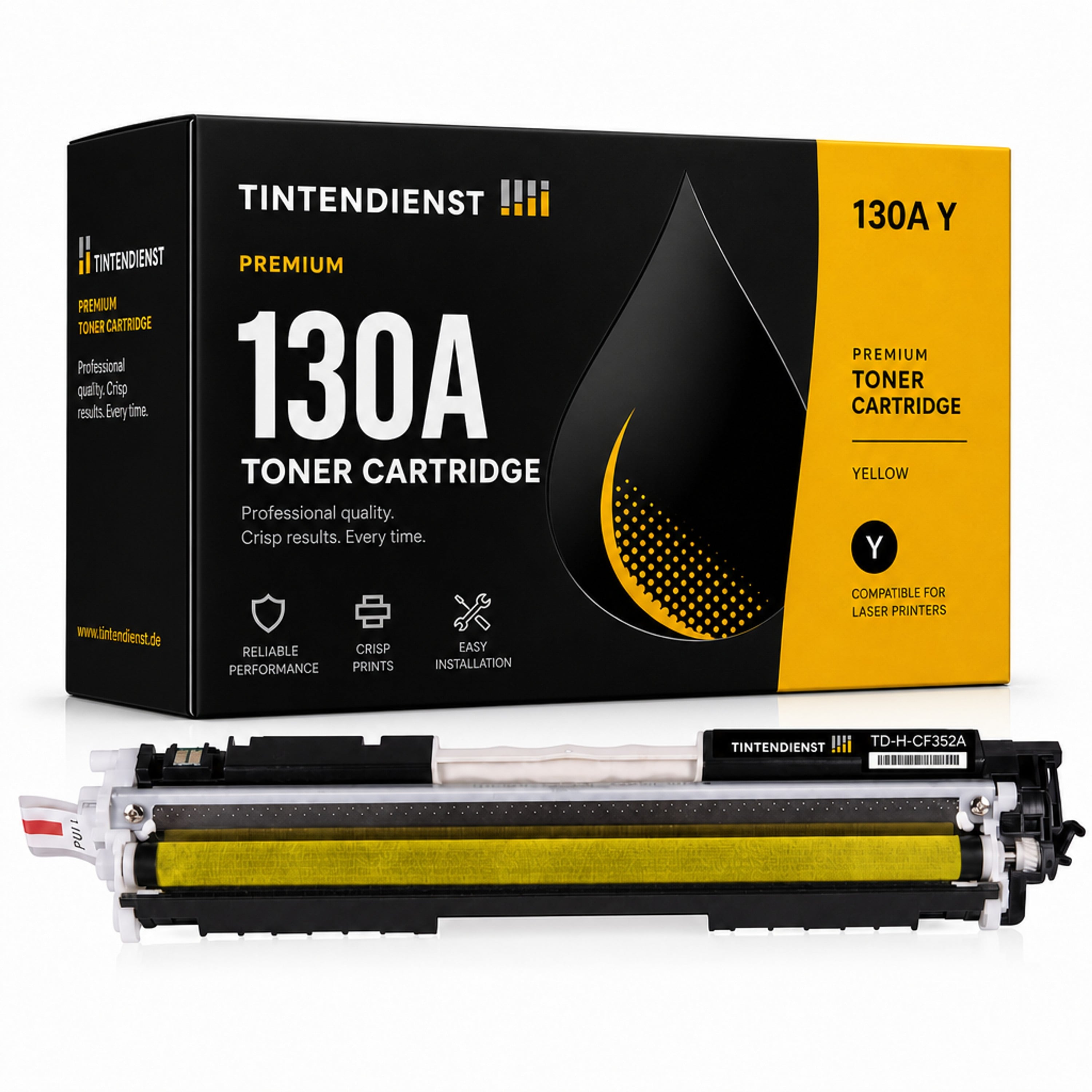 Toner kompatibel zu HP 130A, gelb