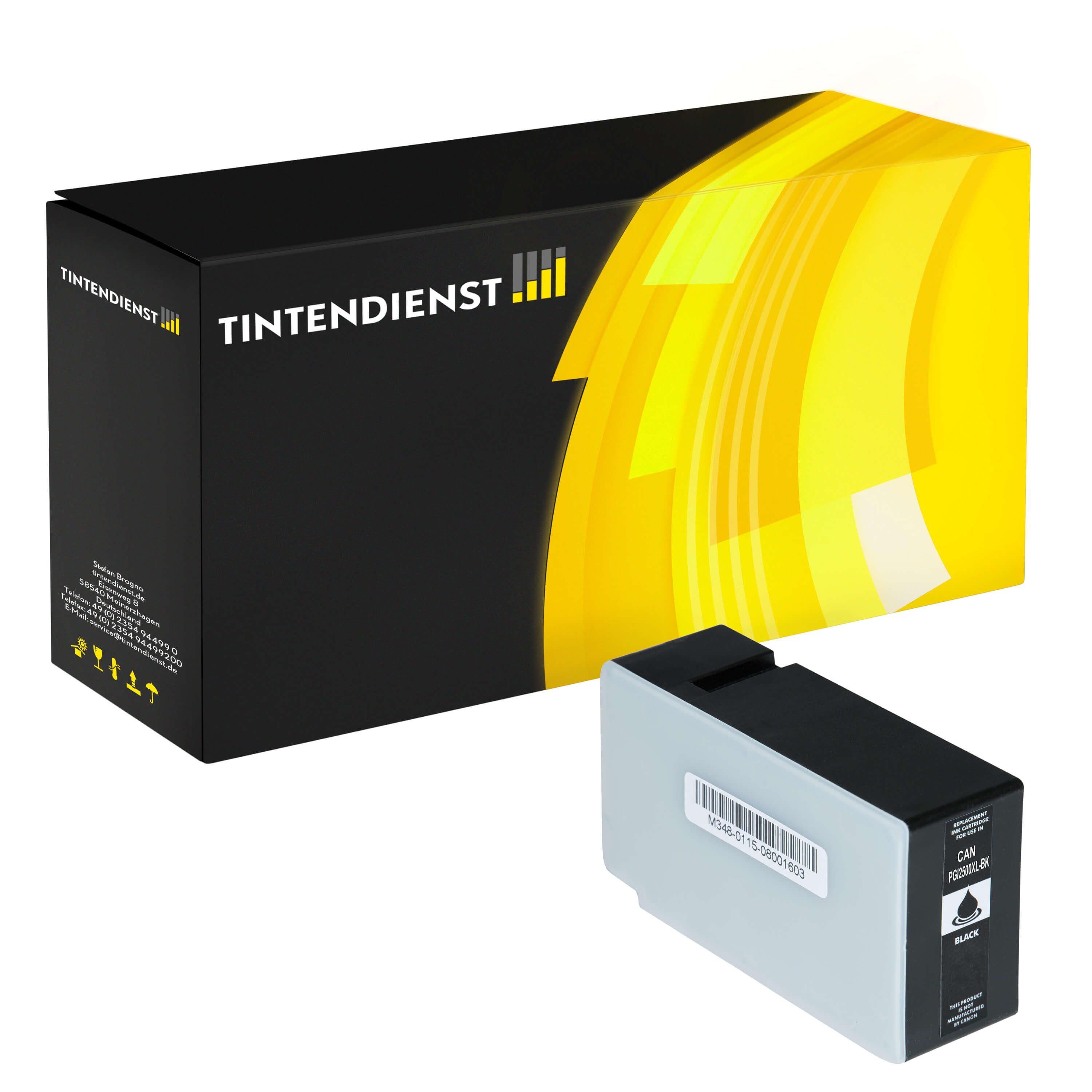 Tintendienst kompatibel für Canon Tintenpatrone 9254B001 / PGI-2500XLBK Schwarz