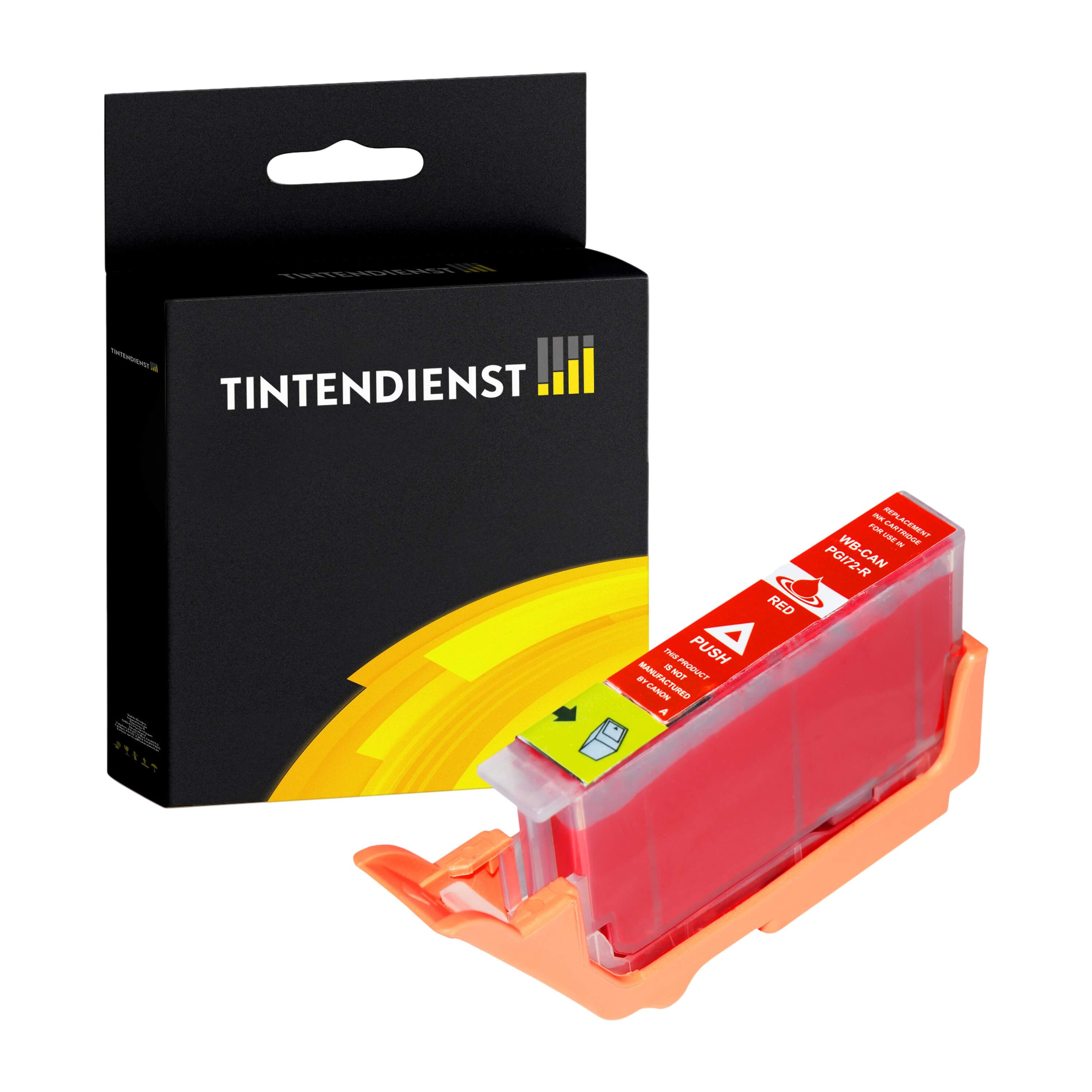 Tintendienst kompatibel für Canon Tintenpatrone 6410B001 / PGI-72R Rot