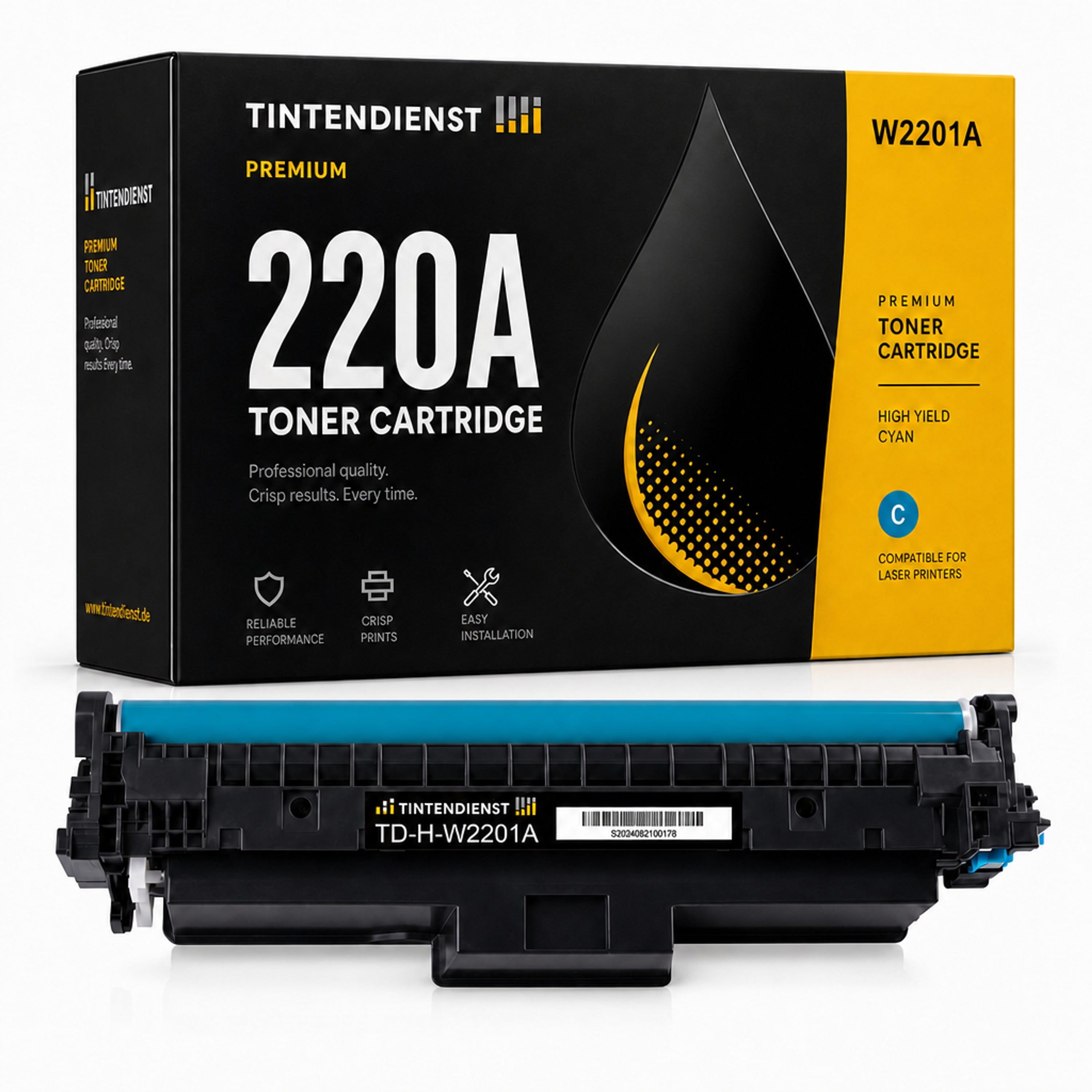 Toner kompatibel zu HP 220A, cyan